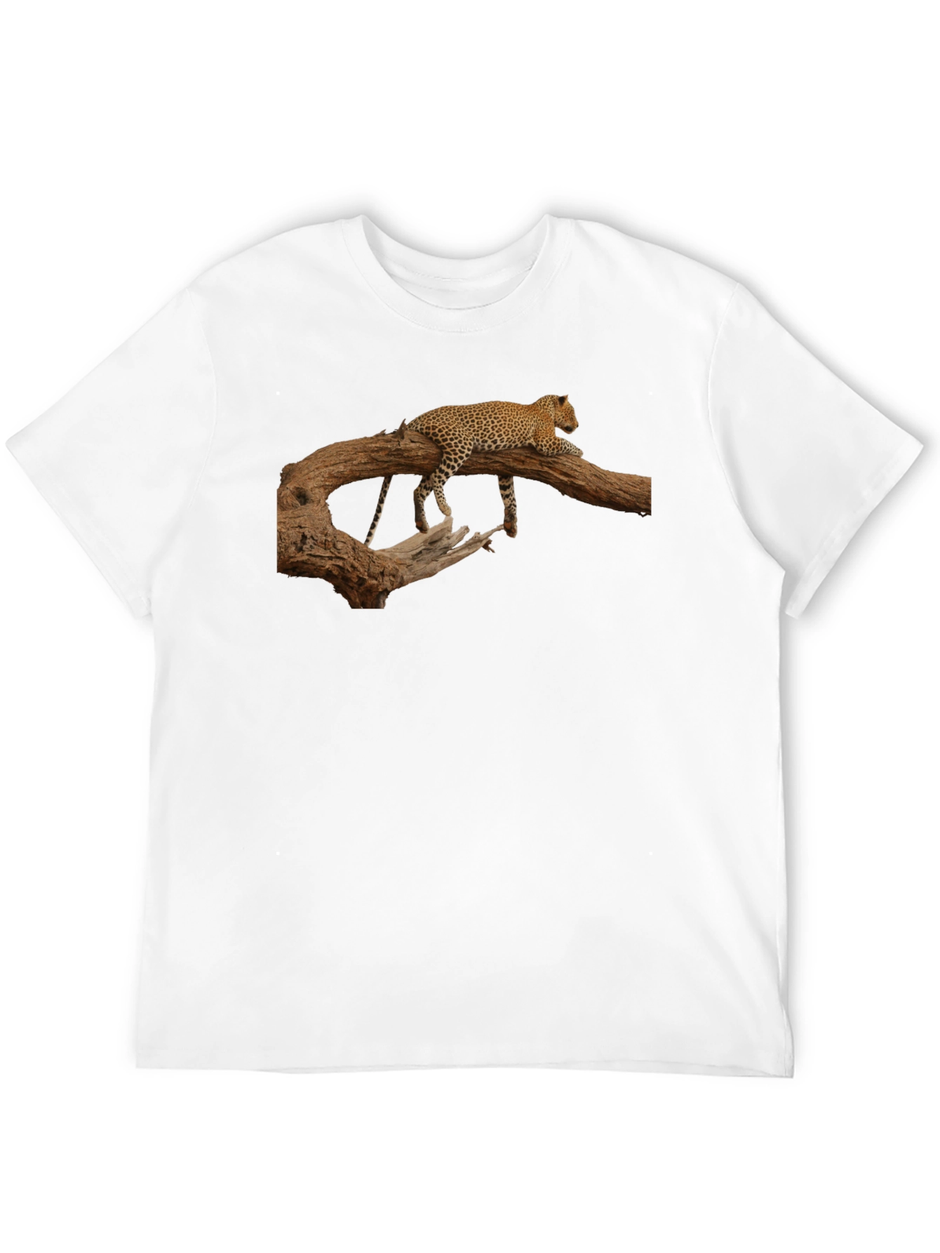 Leopard Print Crew Neck T-Shirt
