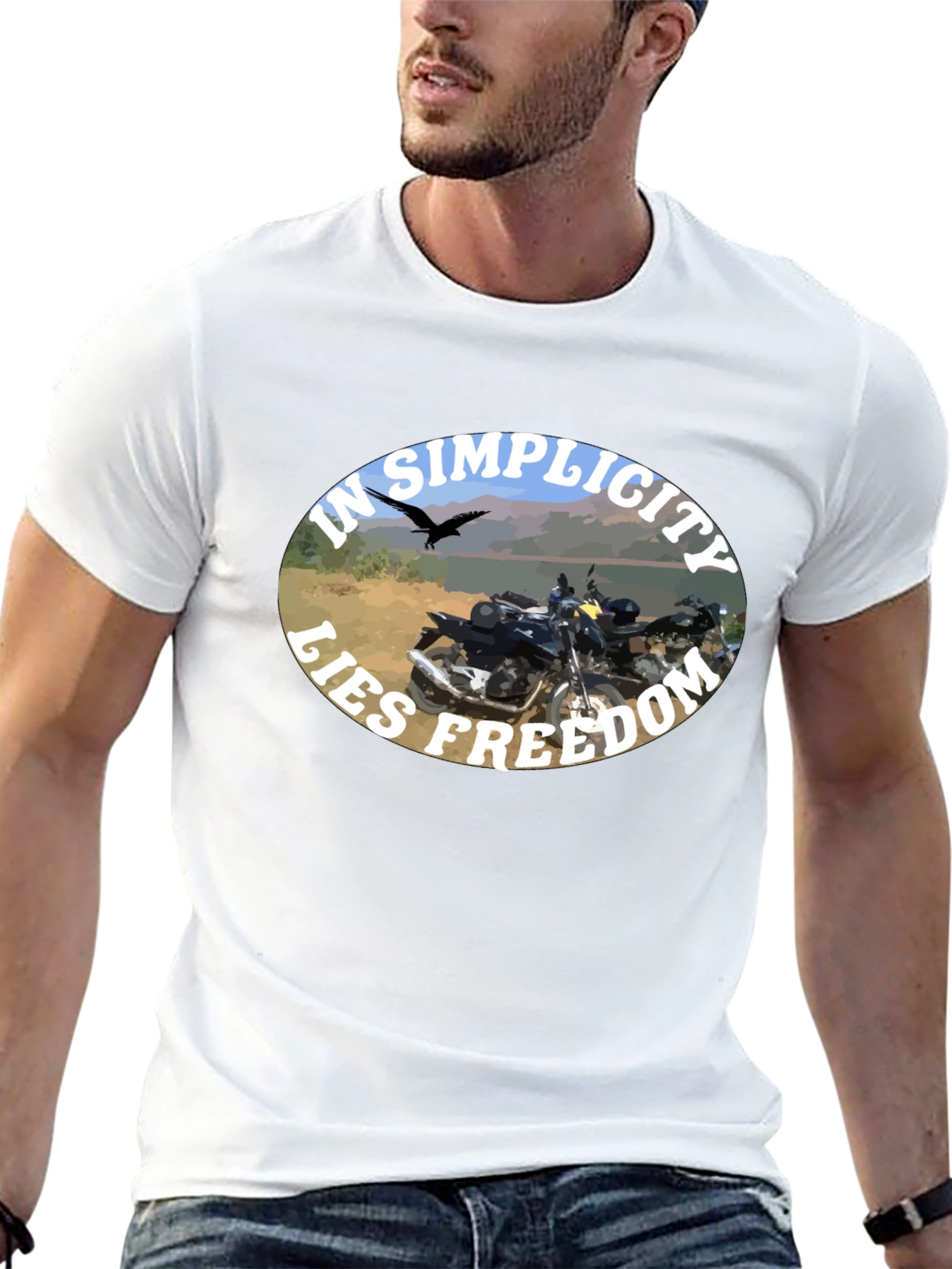 In Simplicity Lies Freedom Black T-Shirt