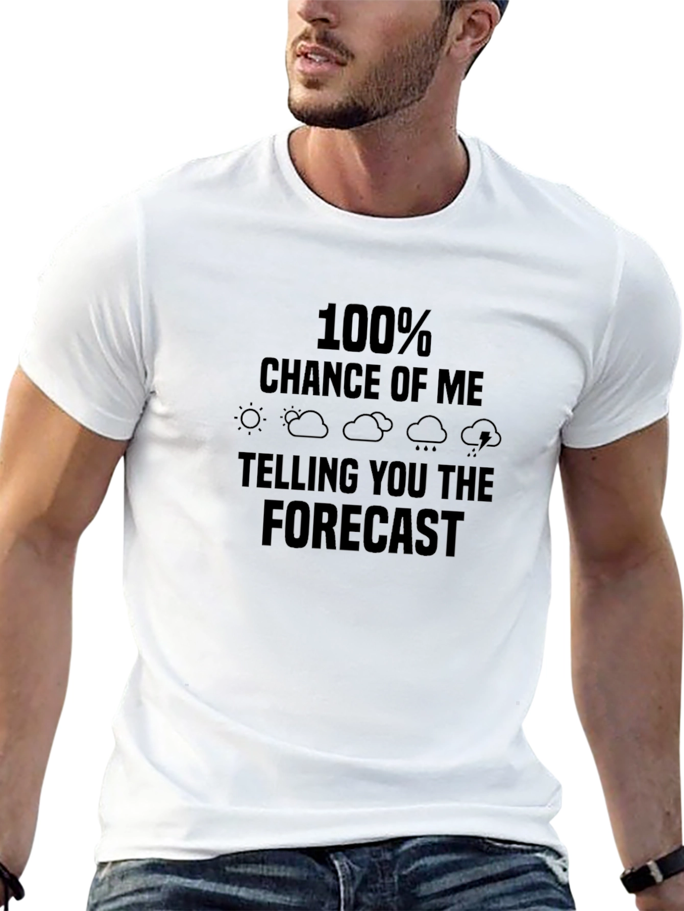 Funny Weather Forecast Graphic Tee