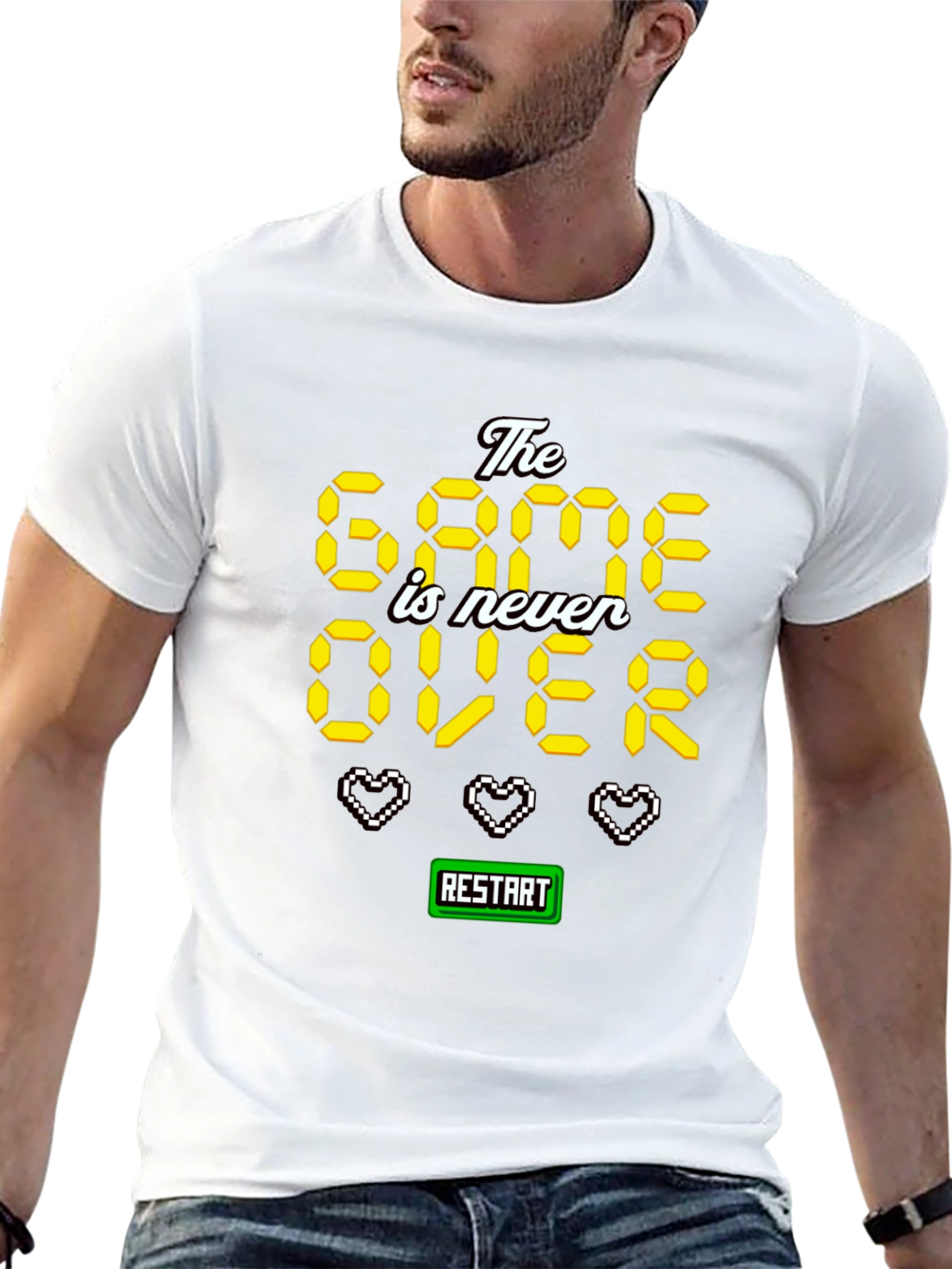 The Game is Never Over Pixel Art T-Shirt