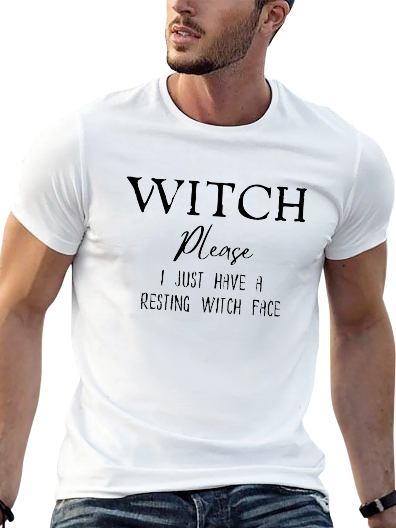 Witch Please Resting Witch Face Graphic Tee
