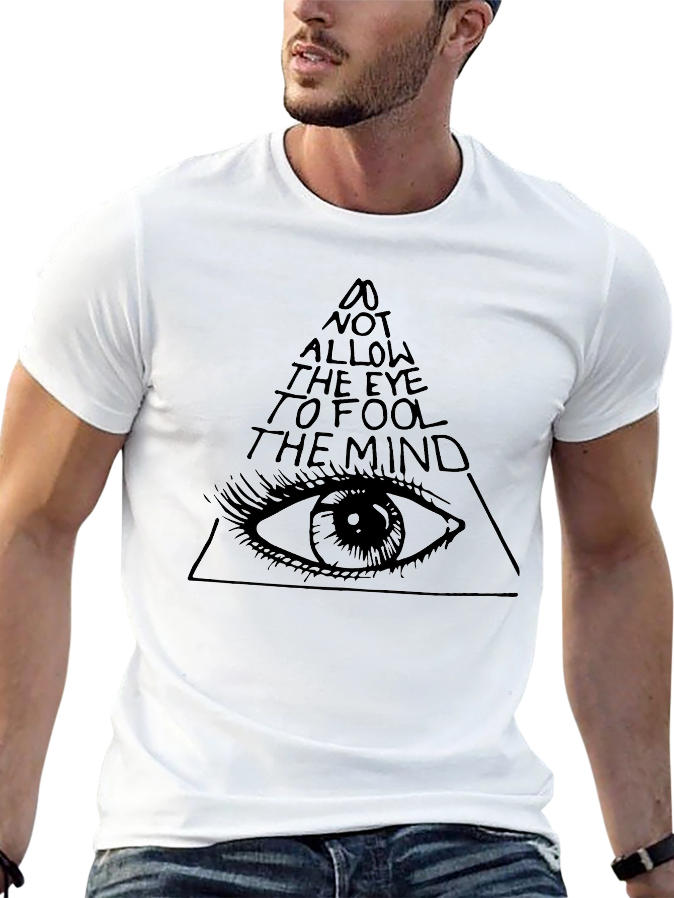 Eye & Pyramid Graphic Tee - Black T-Shirt