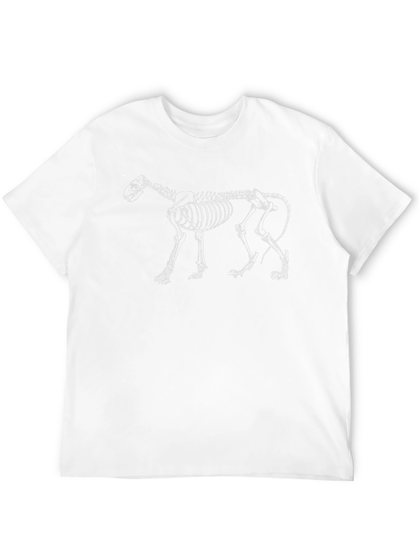 Skeleton Dog Graphic Tee - Black Unisex Shirt