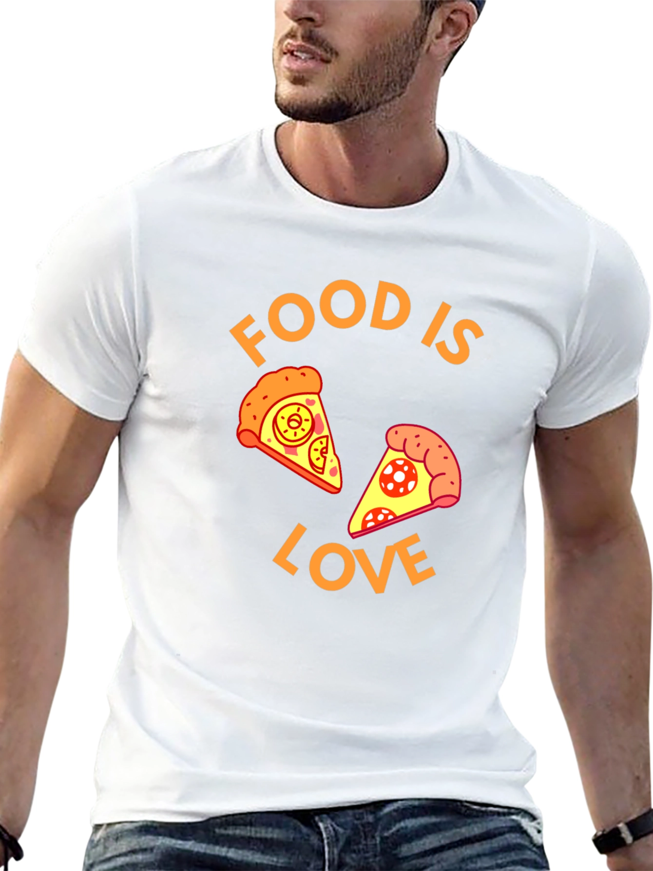 Food is Love Pizza Graphic Tee