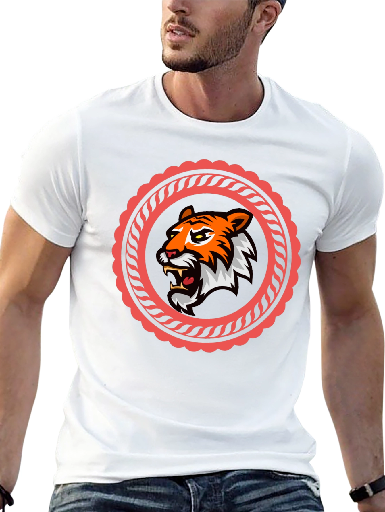 Tiger Graphic Black T-Shirt