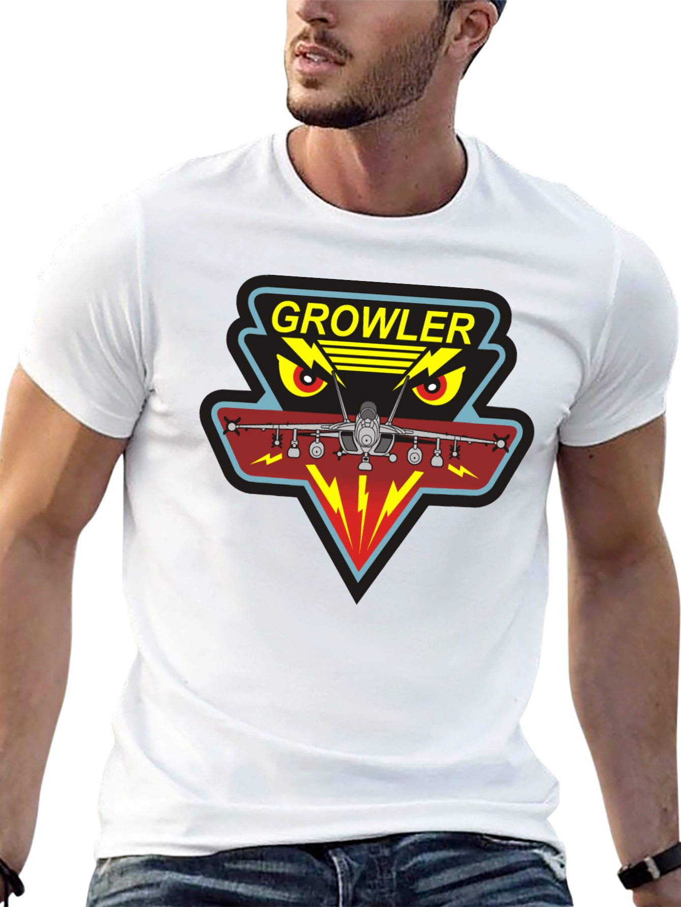 Growler Aircraft Graphic T-Shirt - Military Aviation Tee