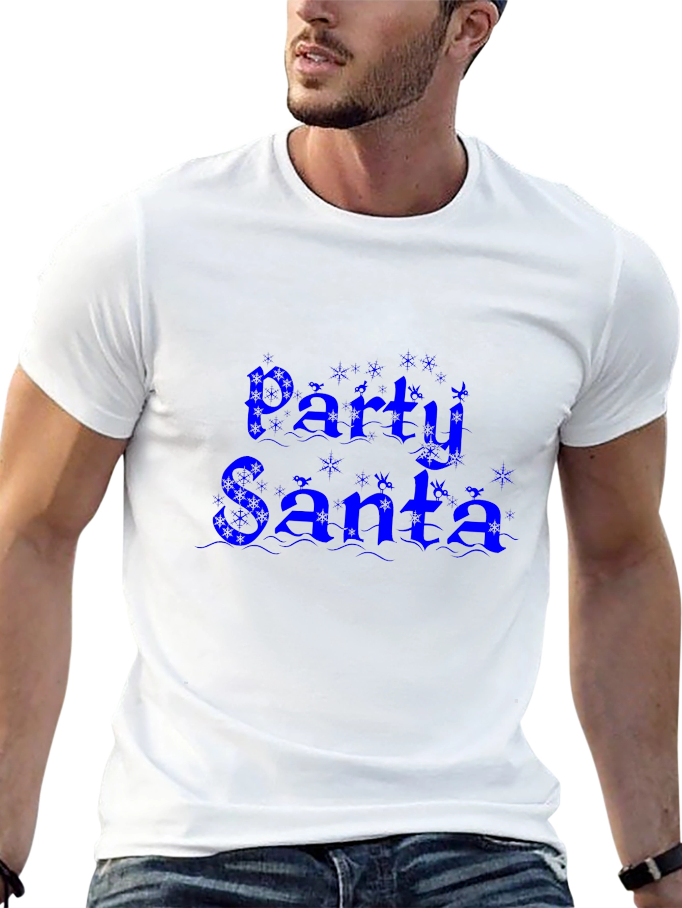 Party Santa Graphic Tee - Holiday Fun!