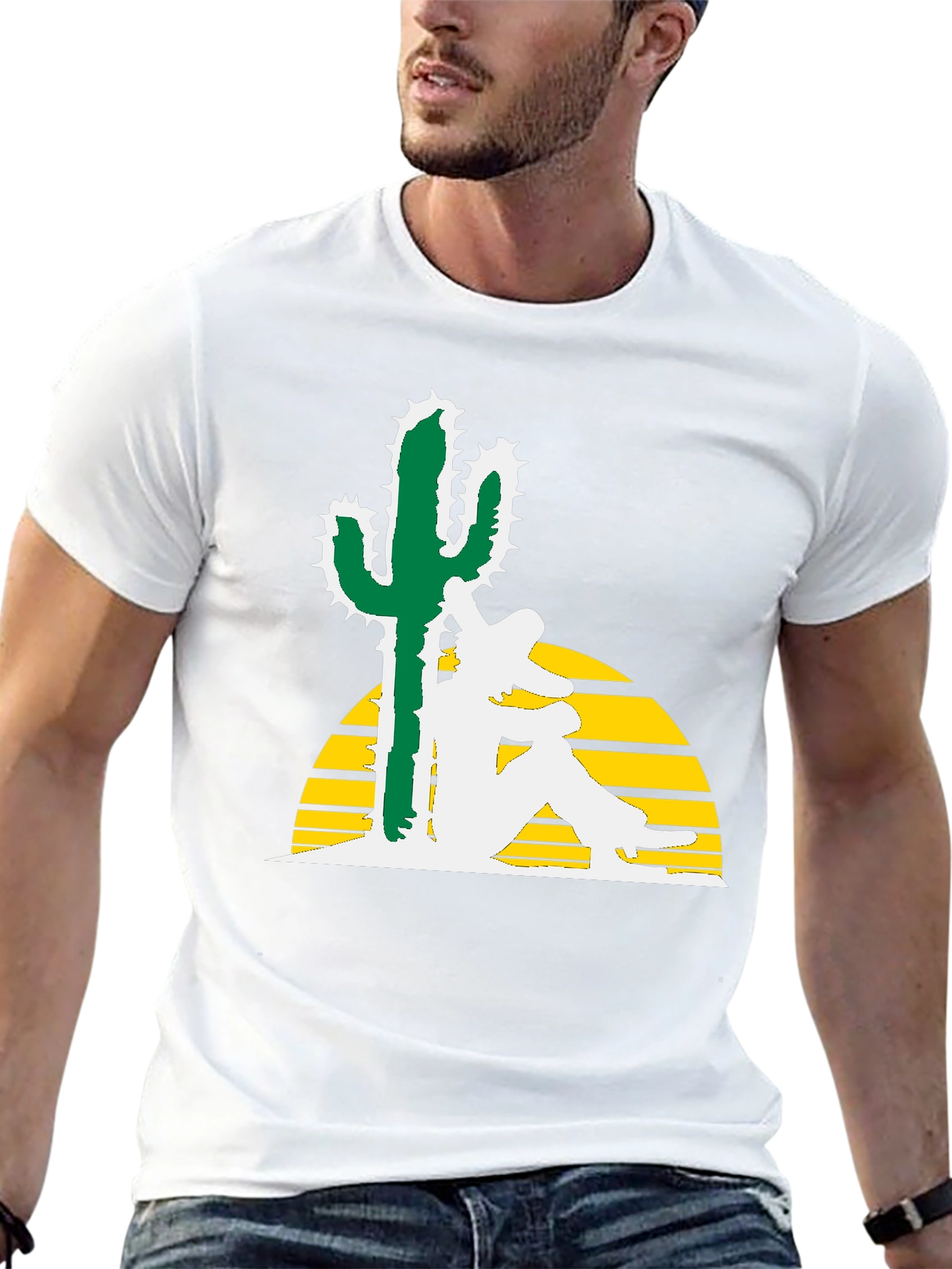 Siesta Cactus Tee - Relaxed Desert Vibe