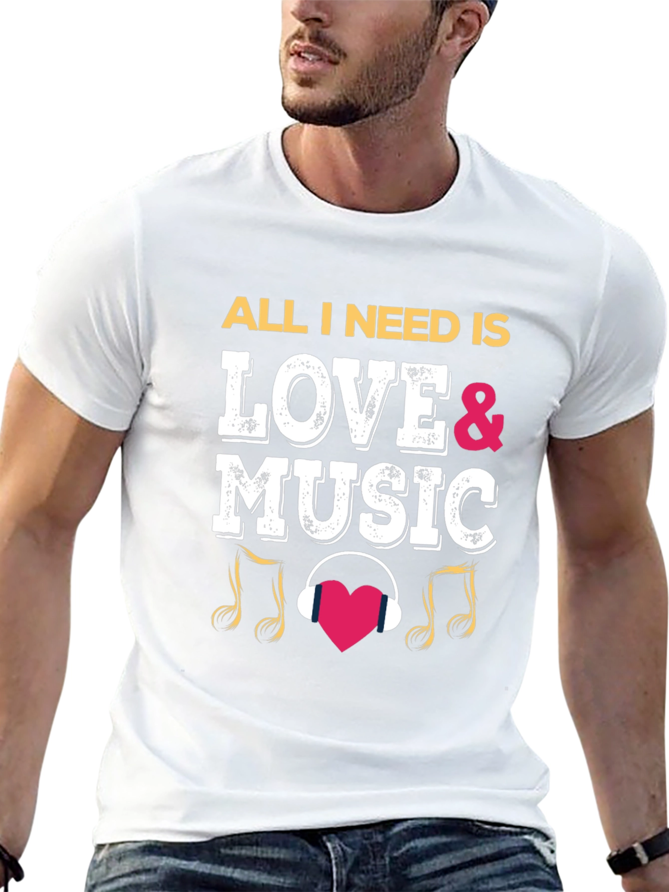 Love and Music T-Shirt - Trendy Graphic Tee
