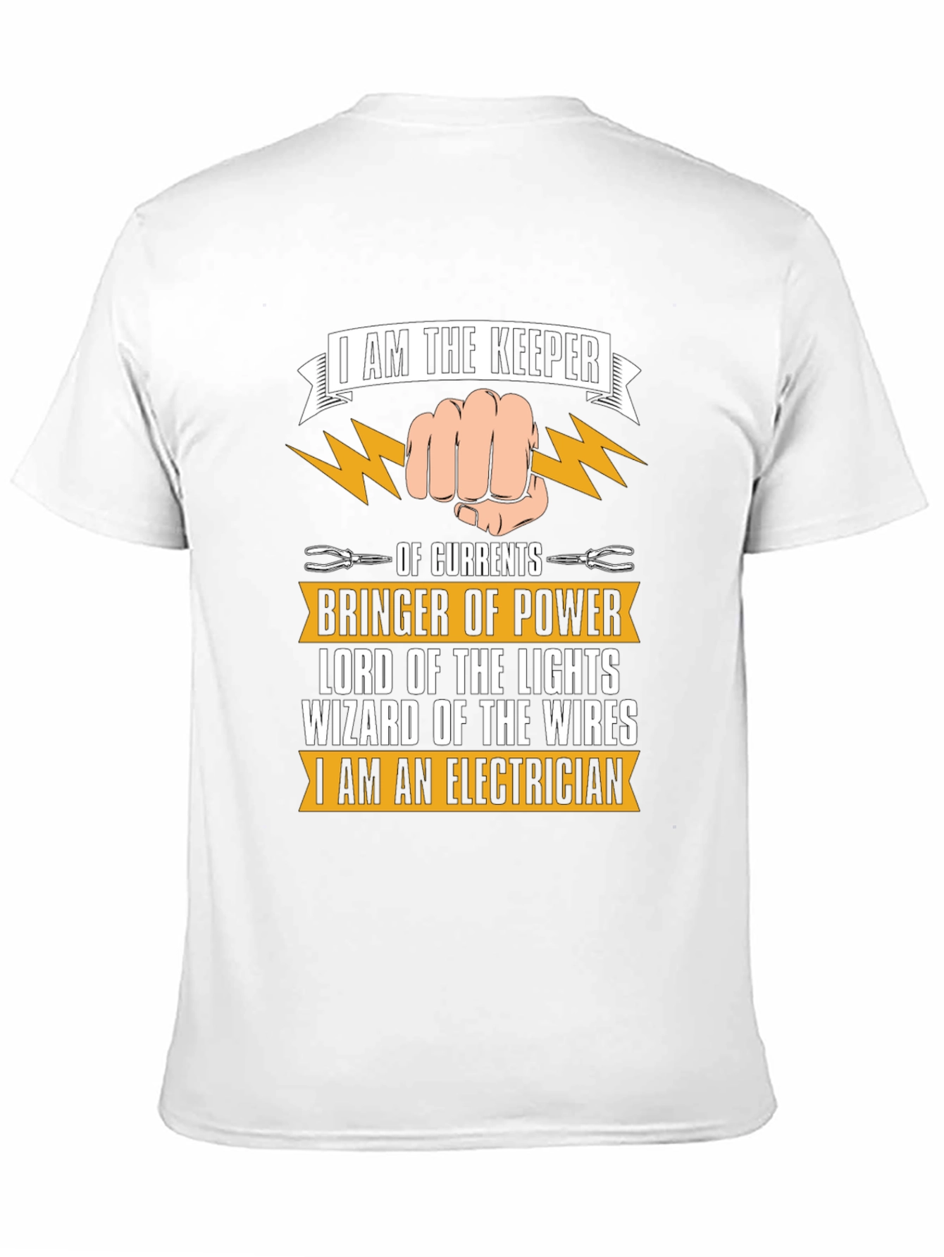 Electrician T-Shirt: Keeper of Currents & Bringer of Power