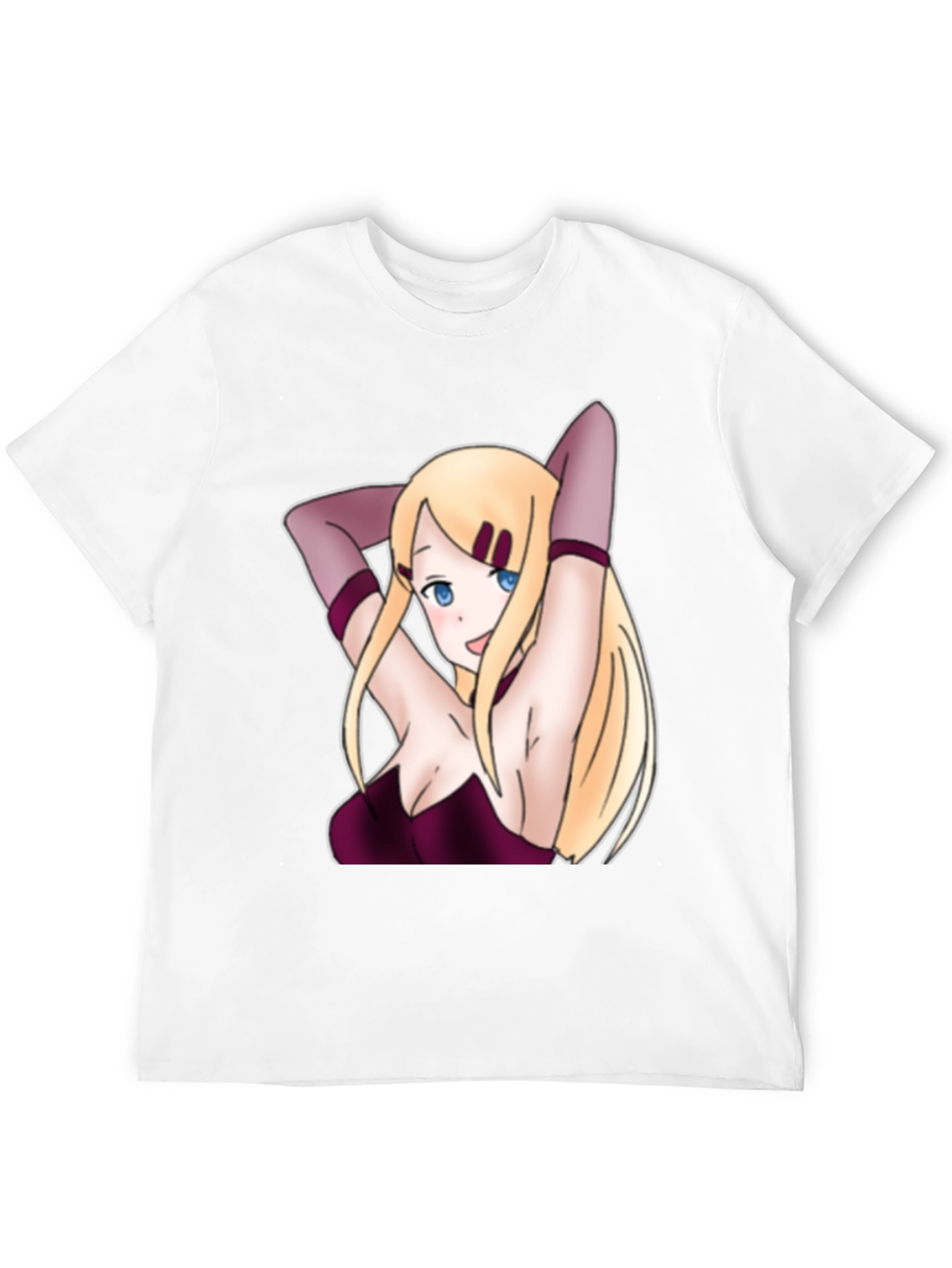 Anime Girl Black T-Shirt