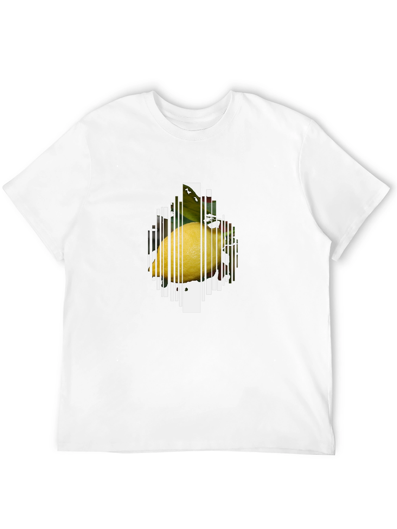Lemon Graphic T-Shirt - Modern Fruit Print