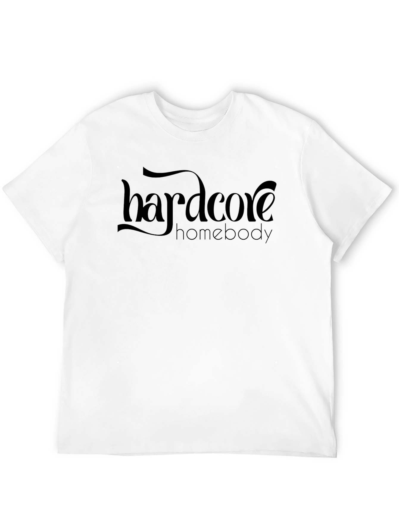 Hardcore Homebody Black Graphic Tee