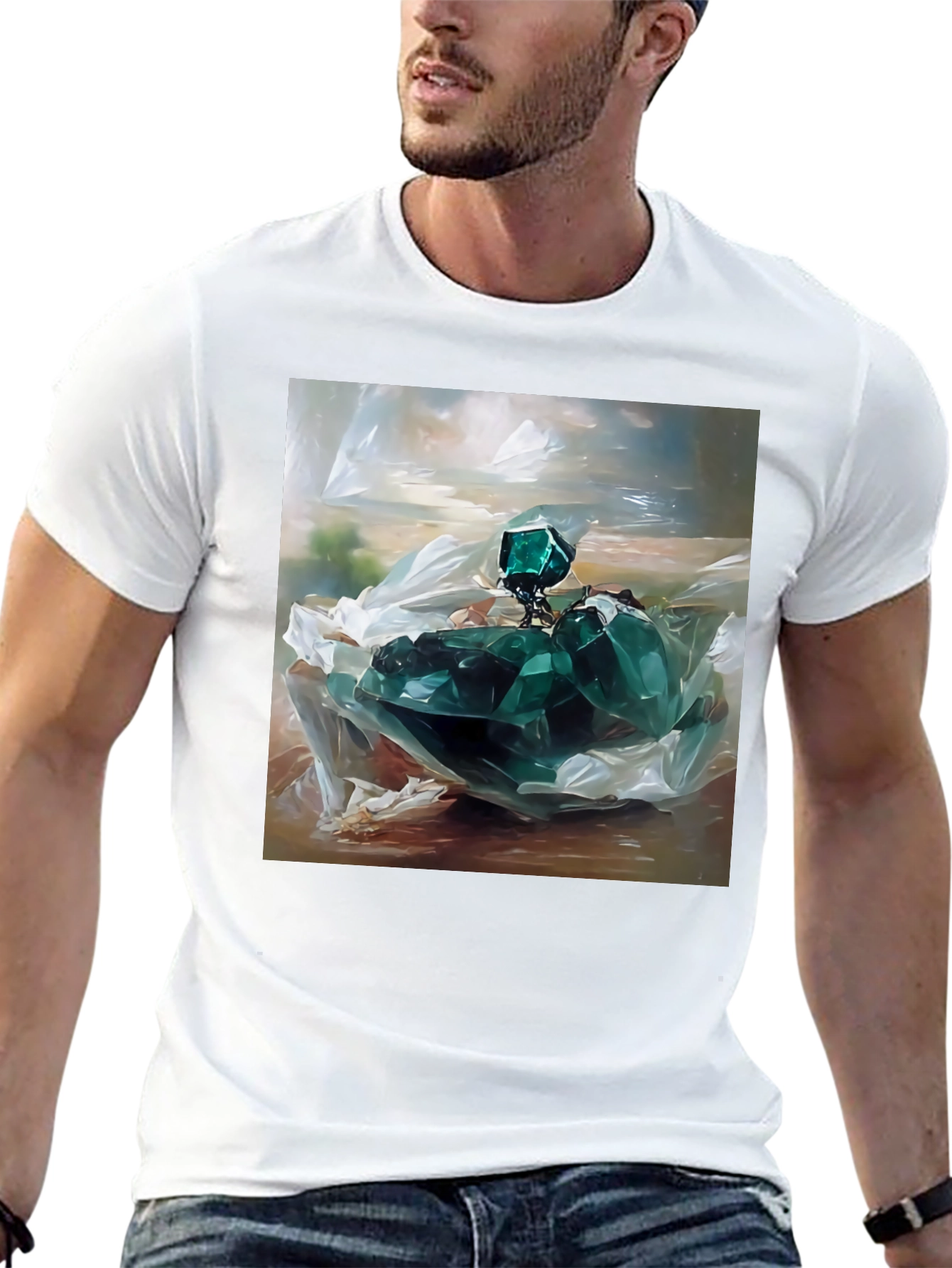 Emerald Gemstone Graphic Tee