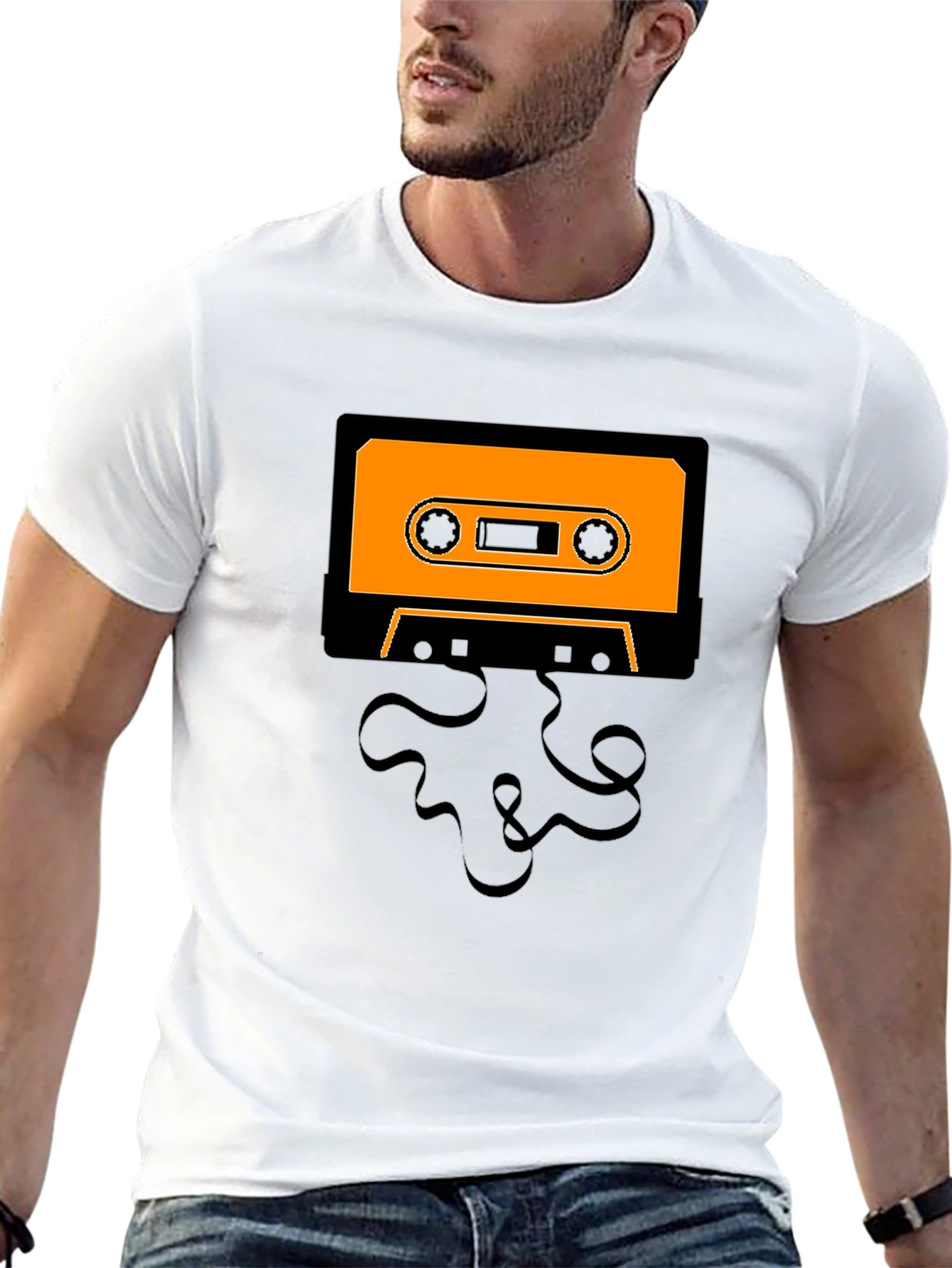 Retro Cassette Tape Graphic T-Shirt
