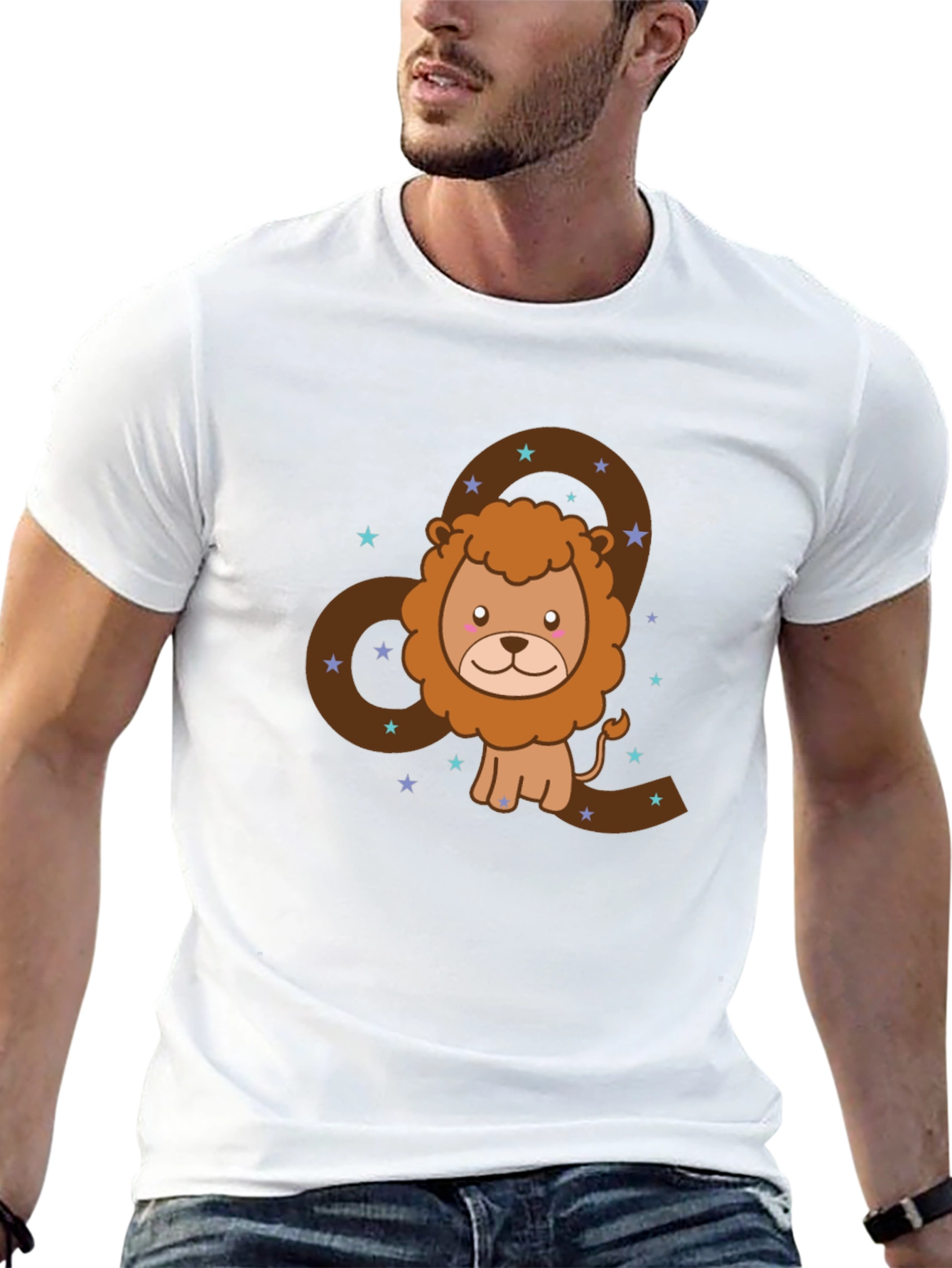 Leo Zodiac T-Shirt - Cute Lion Cartoon Design