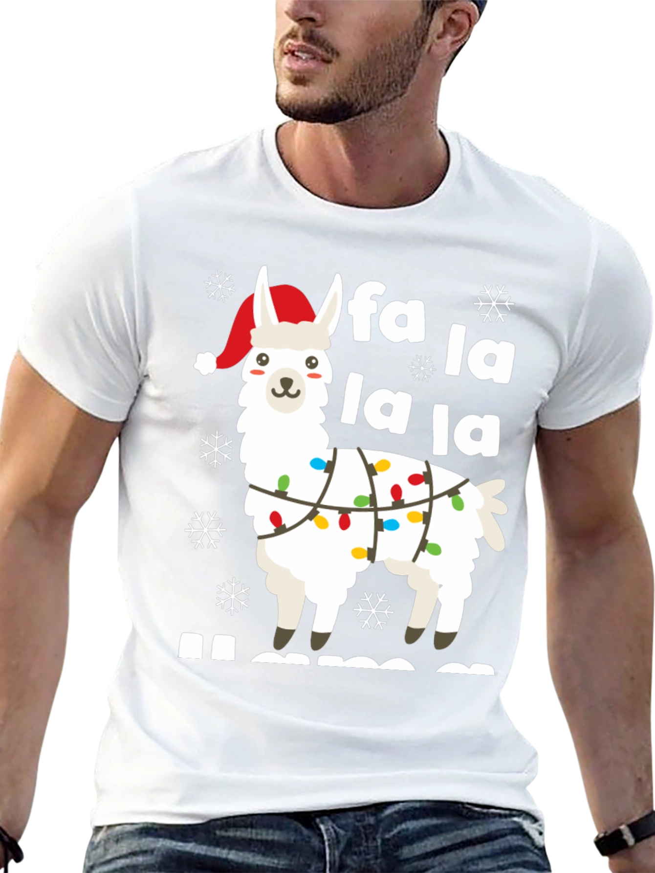 Festive Llama Holiday T-Shirt