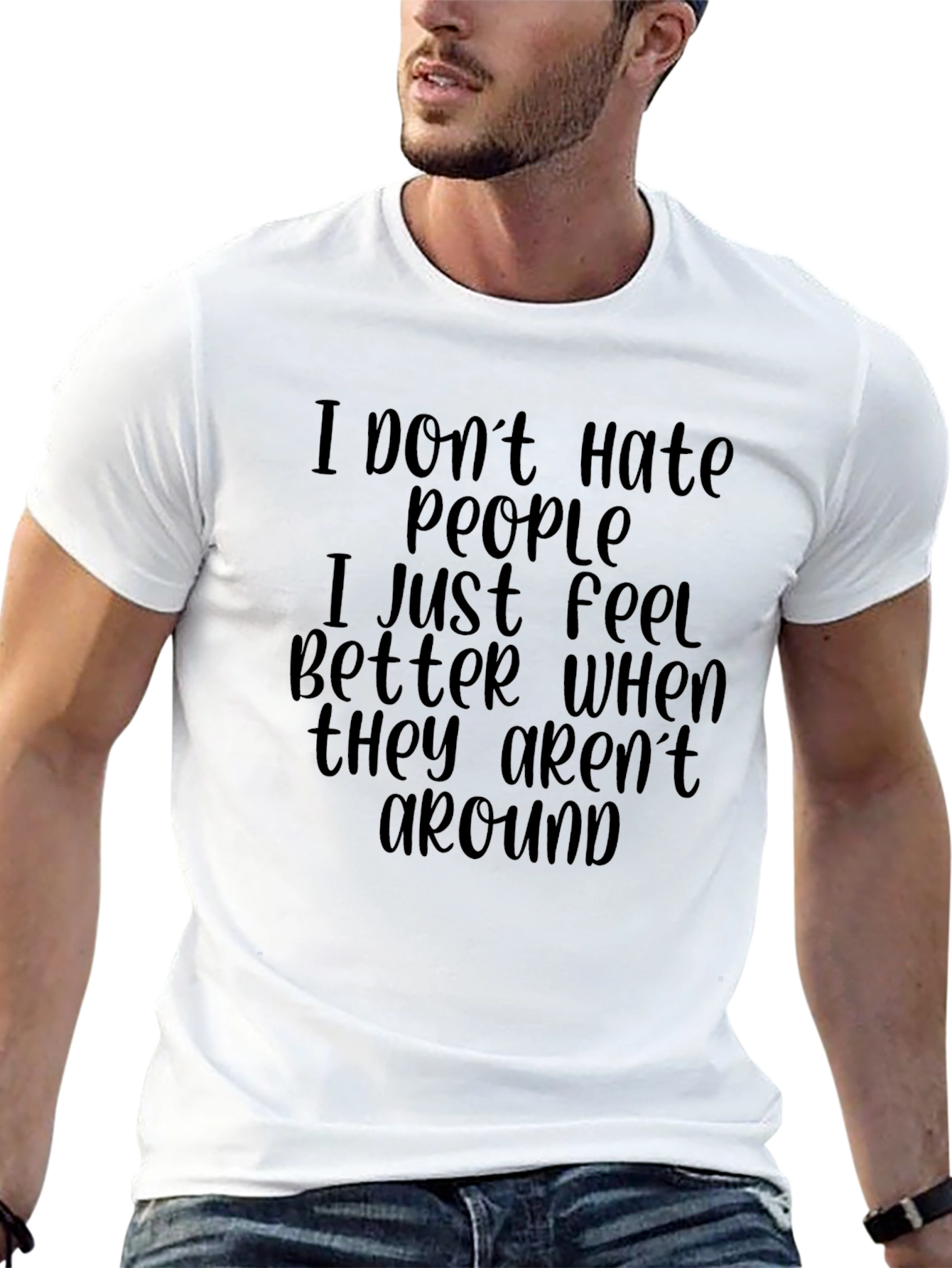 Funny Introvert T-Shirt - I Dont Hate People