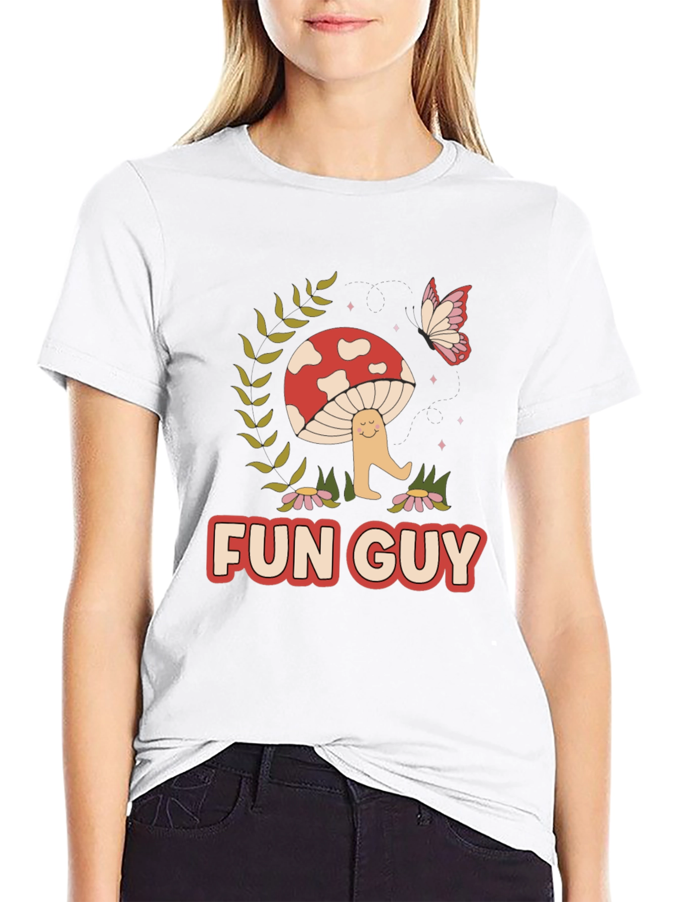 Fun Guy Mushroom Graphic Tee