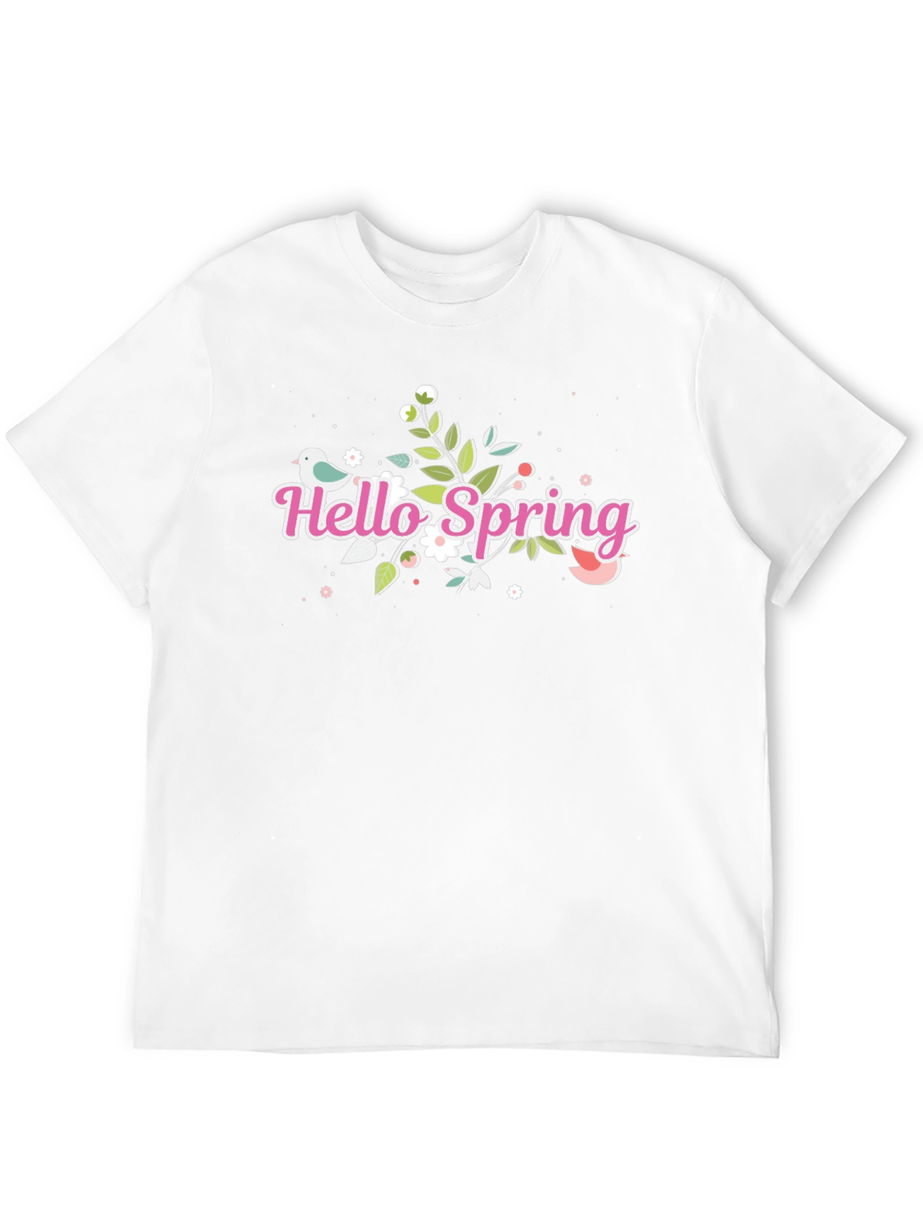 Hello Spring Black T-Shirt