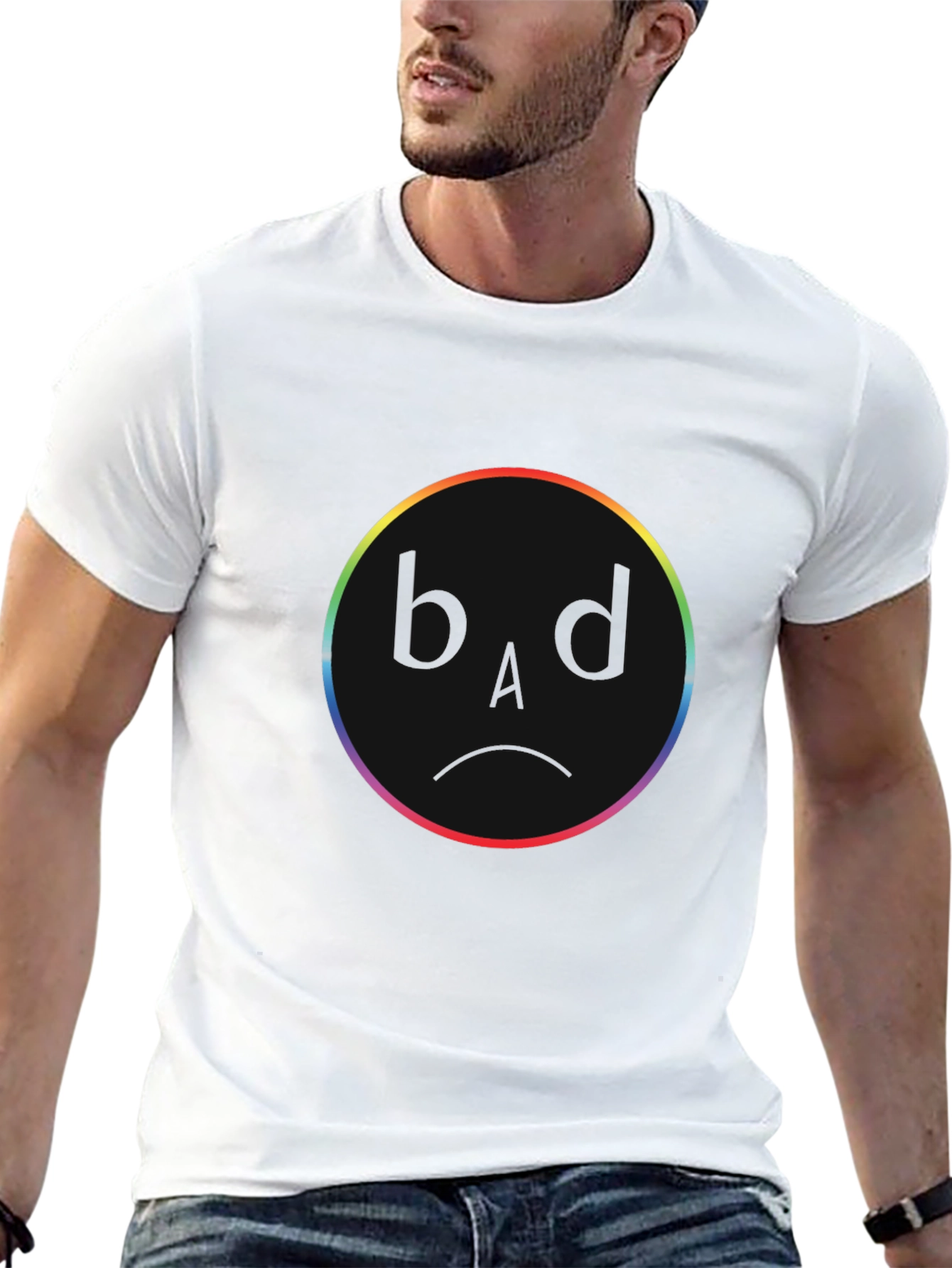 Rainbow Circle Black T-Shirt