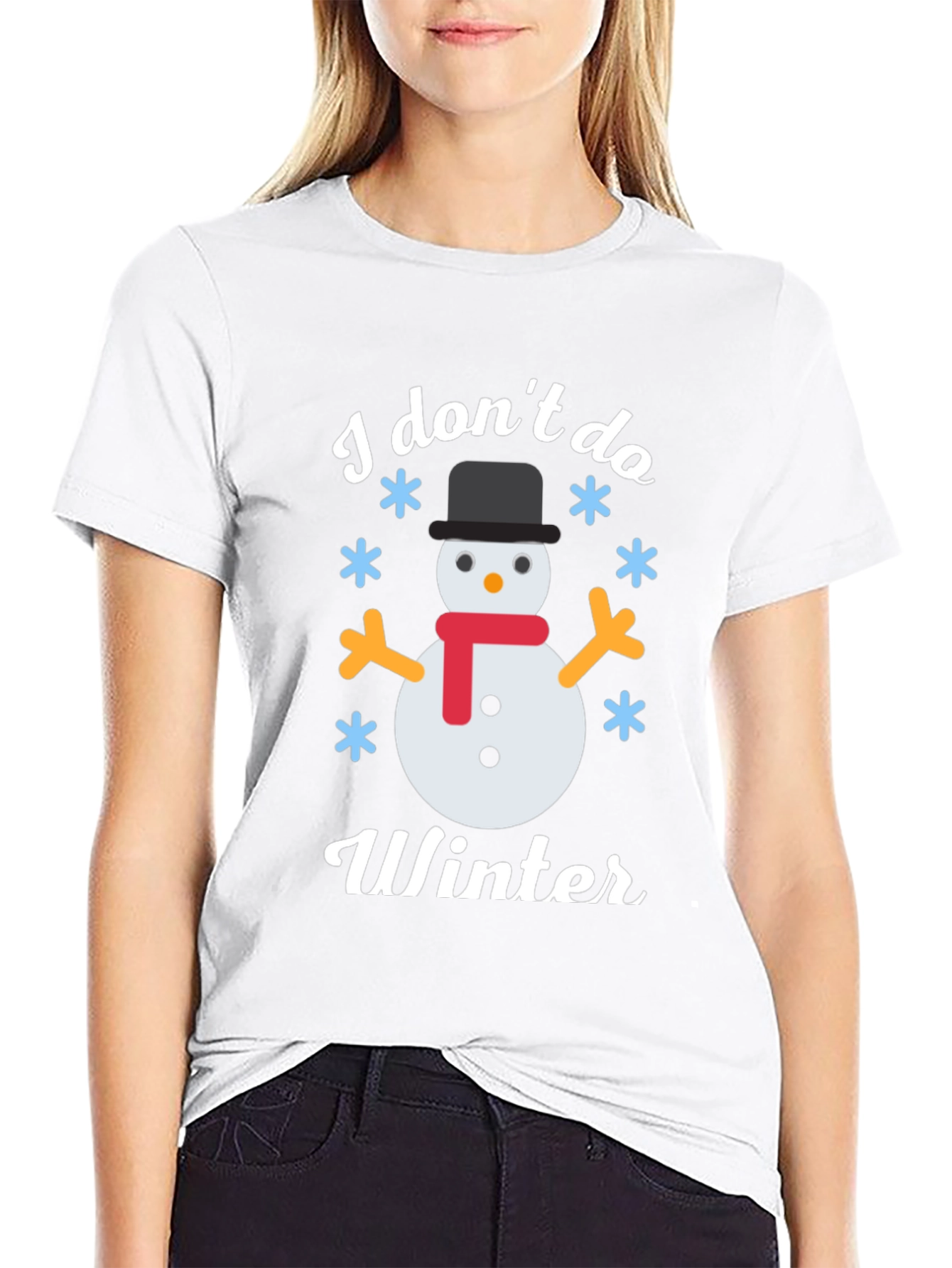 I Dont Do Winter Snowman Graphic Tee