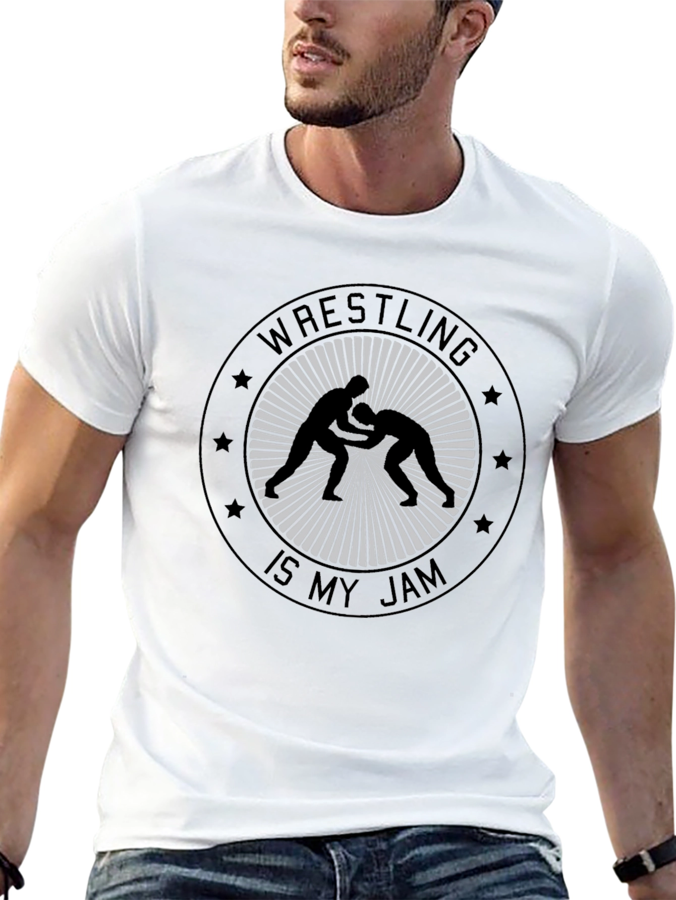 Wrestling is My Jam Black T-Shirt