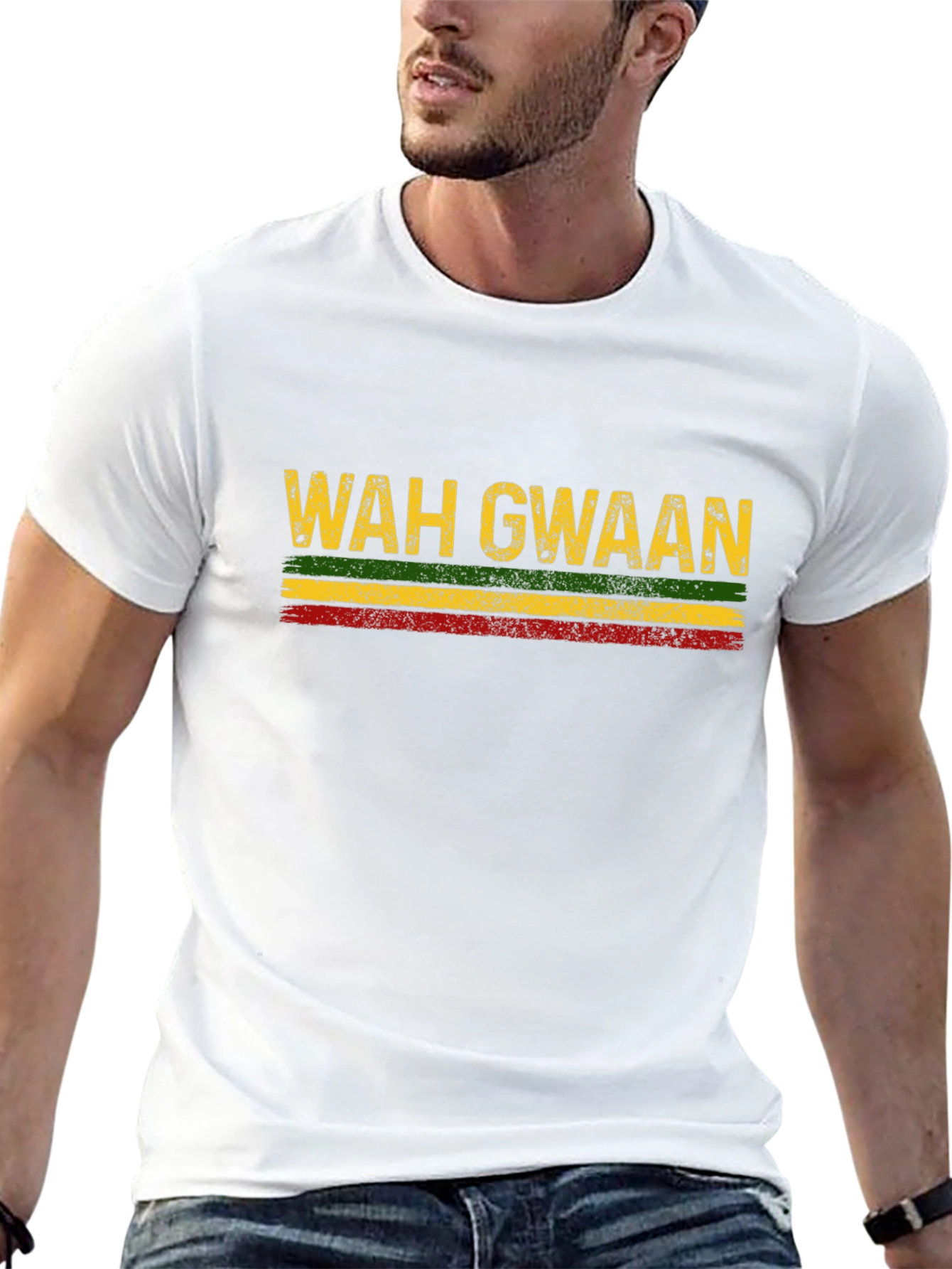 Wah Gwaan Reggae T-Shirt - Black