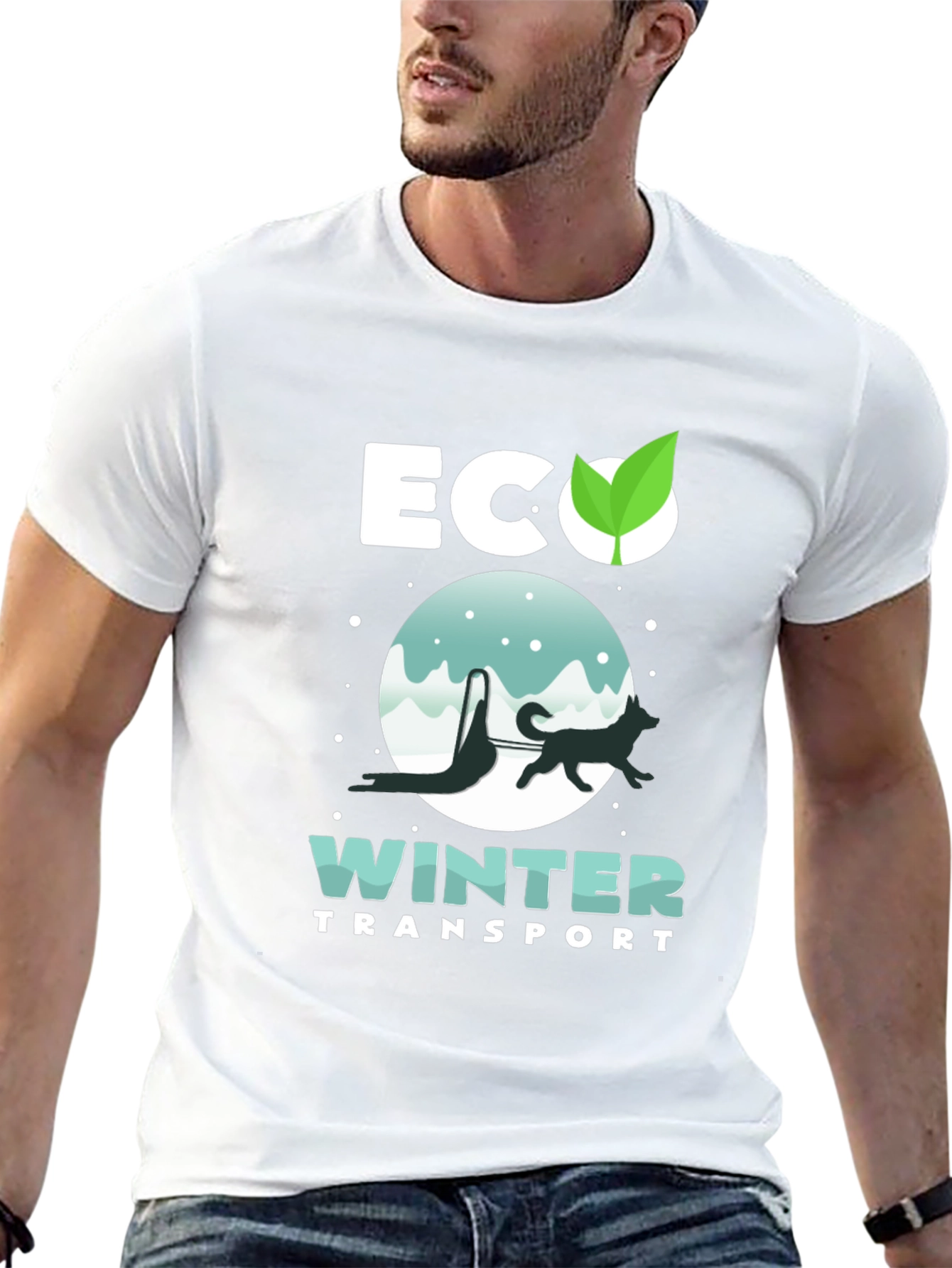 Eco Winter Transport Black T-Shirt