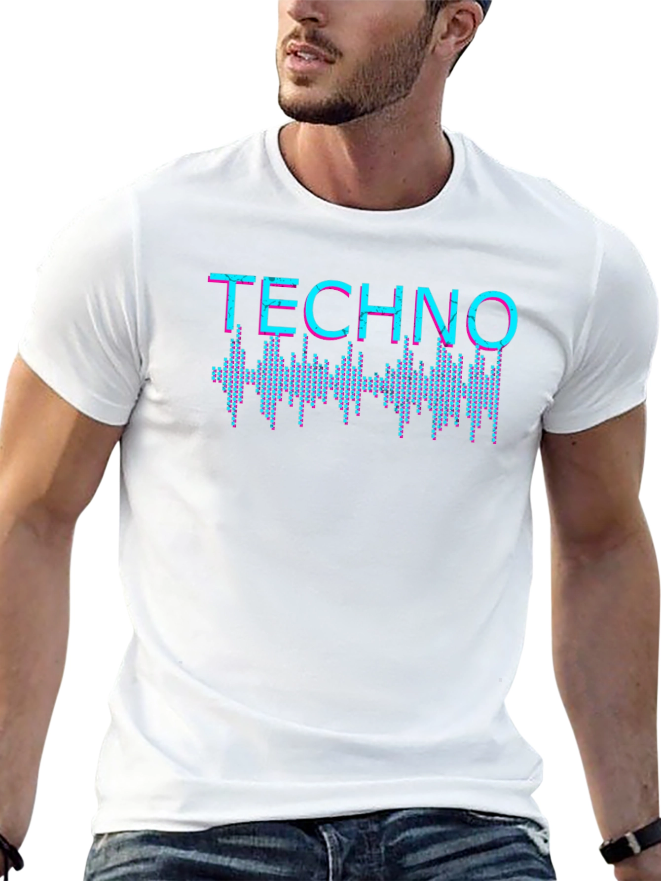 Techno Graphic T-Shirt - Music Inspired Design