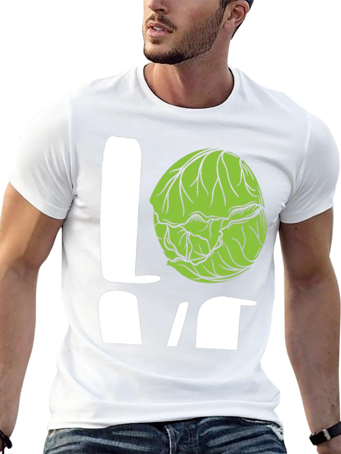 Love Brussels Sprouts Black T-Shirt