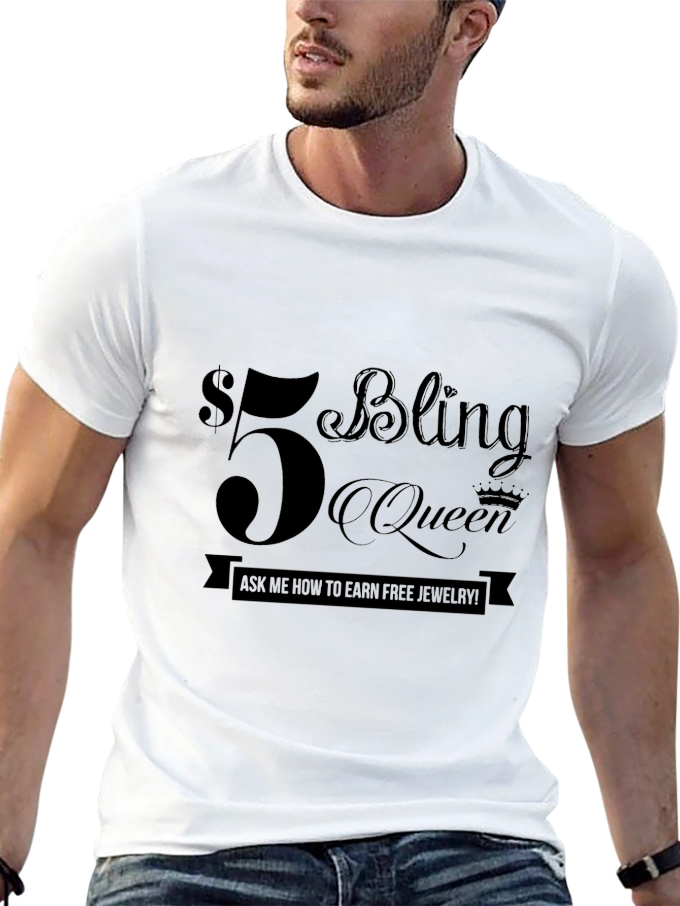 $5 Bling Queen T-Shirt - Earn Free Jewelry!
