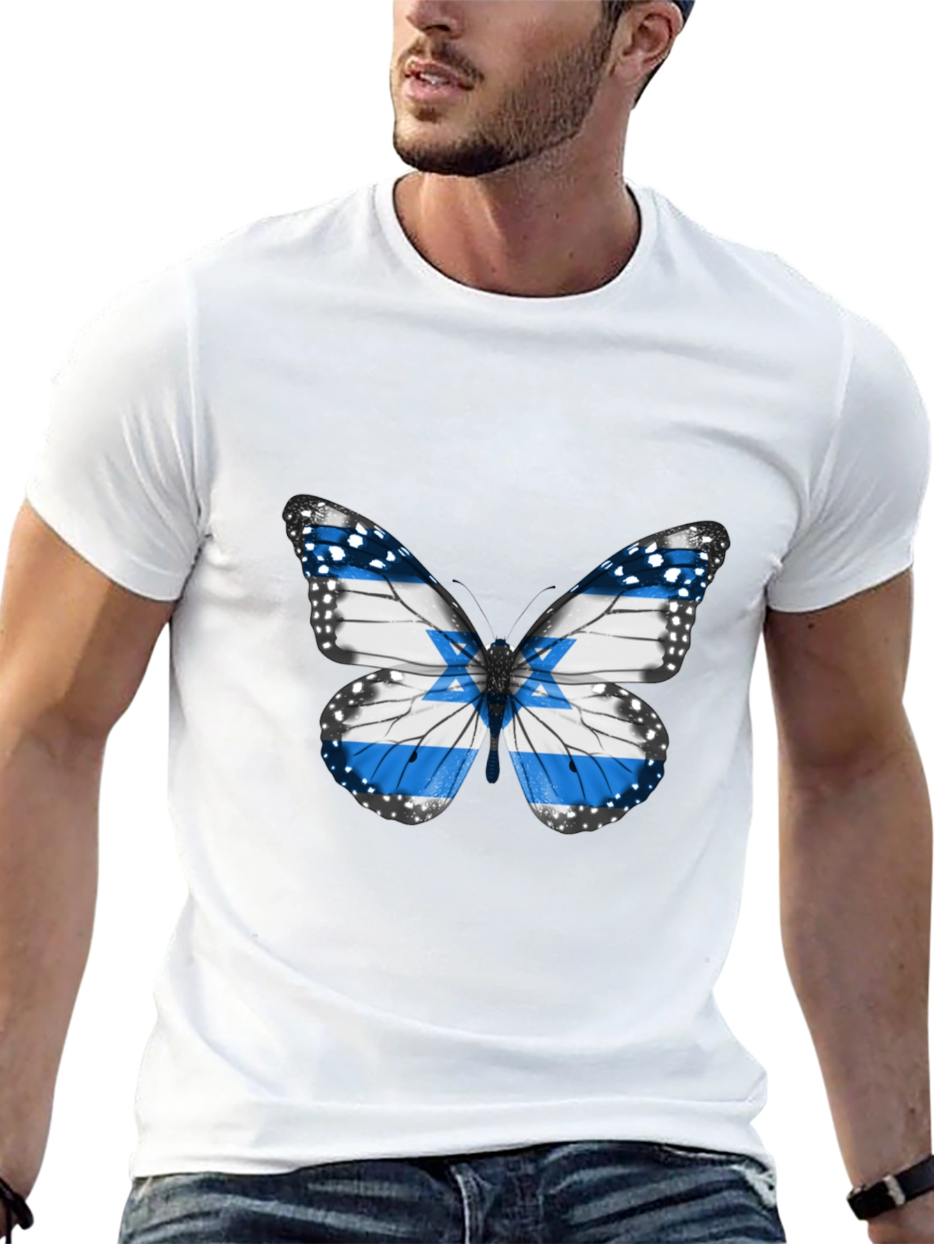 Butterfly Flag T-Shirt - Stylish Casual Wear