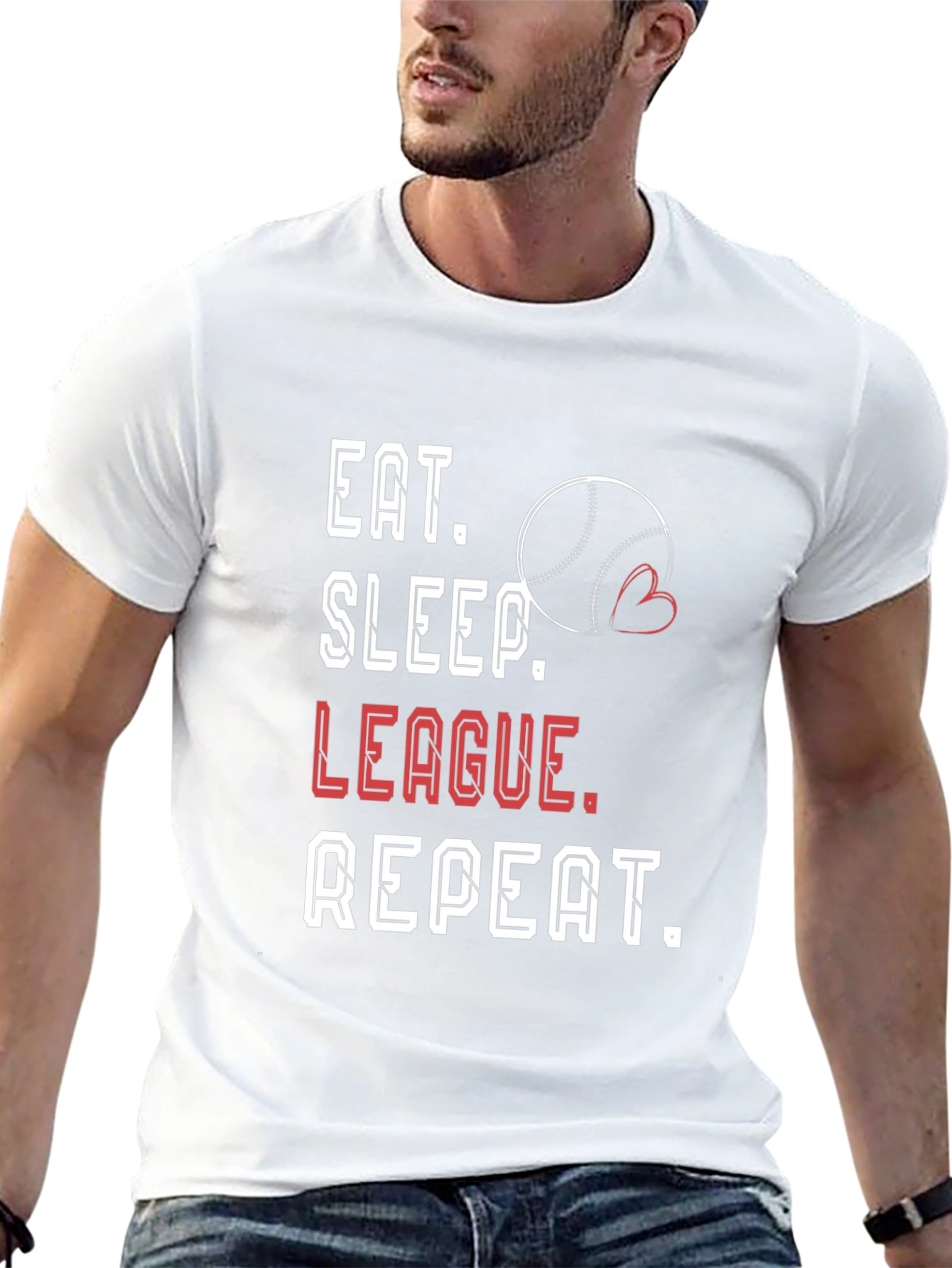 Eat Sleep League Repeat T-Shirt