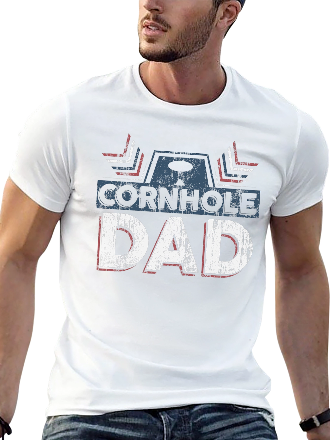 Cornhole Dad Graphic T-Shirt