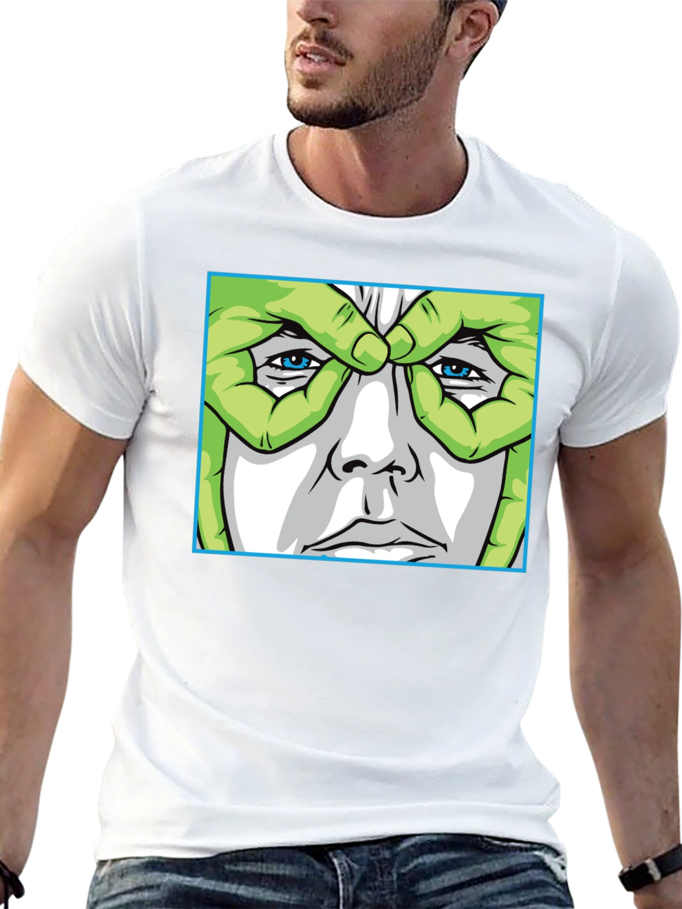 Mans Novelty Graphic Print T-Shirt