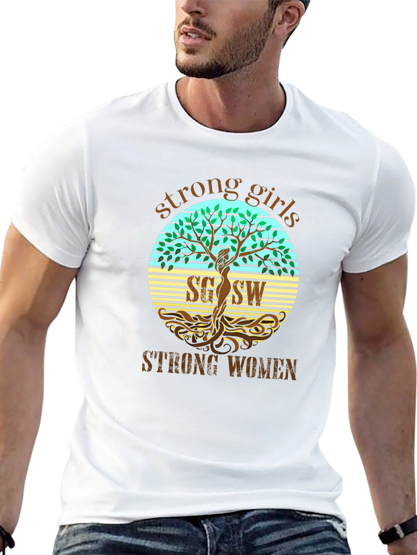 Strong Girls Strong Women Graphic T-Shirt