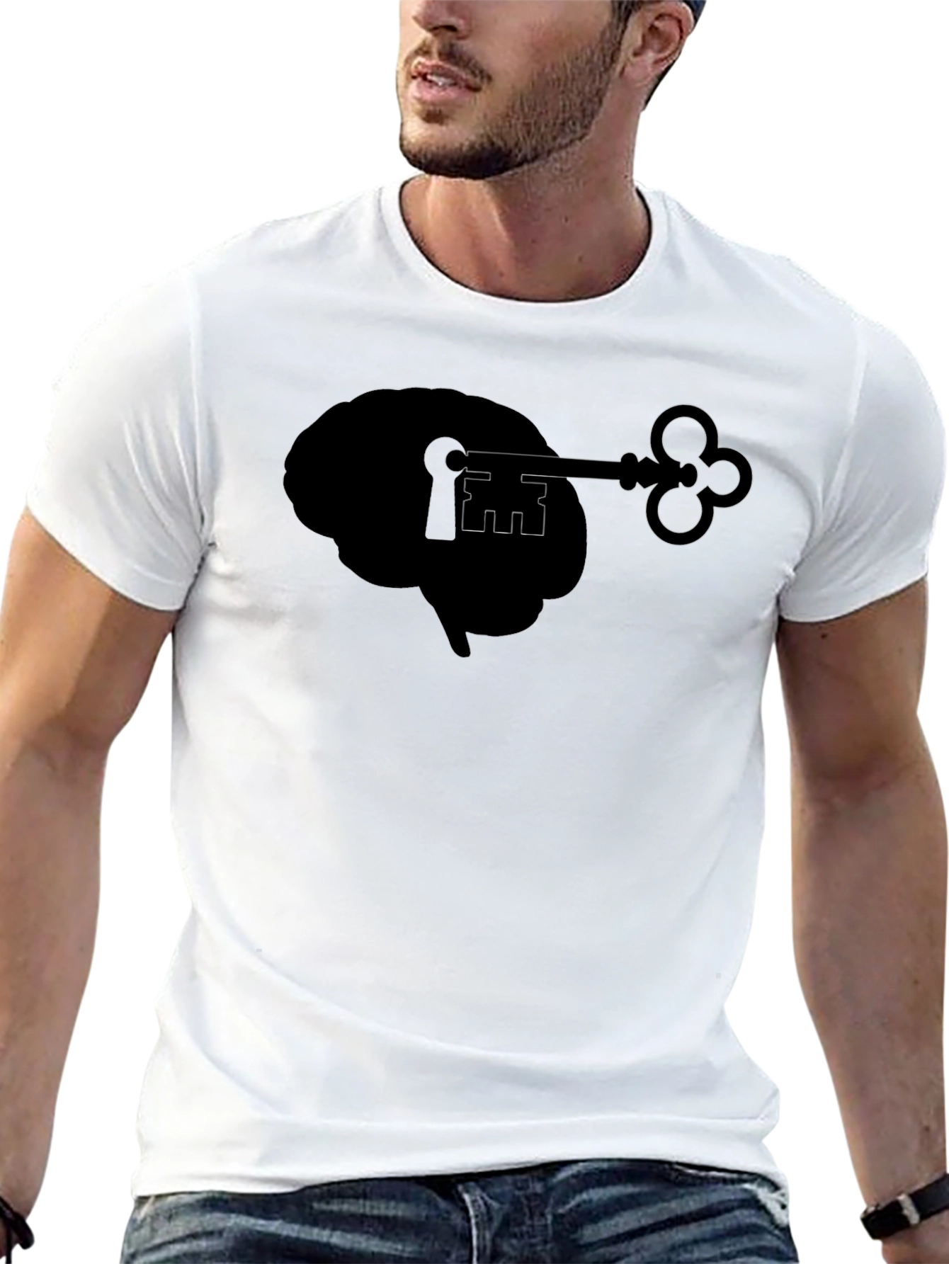 Brain Key T-Shirt - Unlock Your Mind