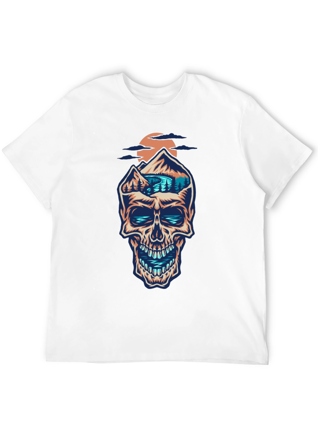 Skull Mountain Graphic Tee - Unique Design