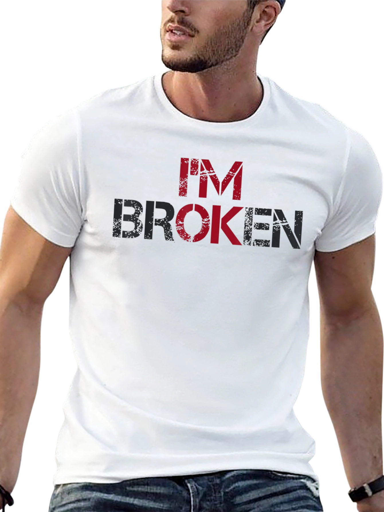 Im Broken Graphic T-Shirt - Soft Cotton Tee