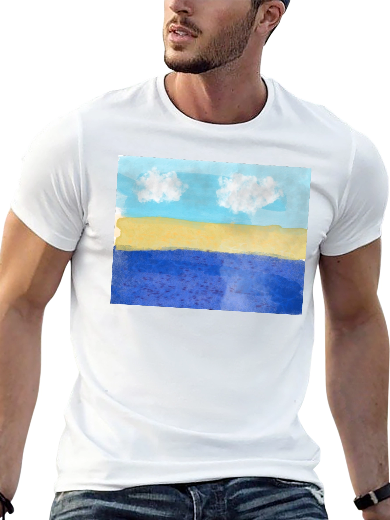 Beach Art Graphic T-Shirt