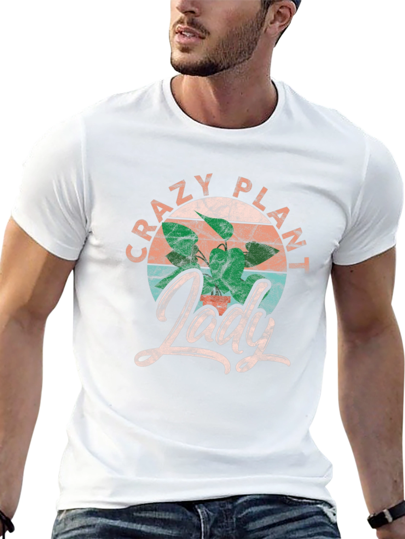 Crazy Plant Lady T-Shirt - Fun Graphic Tee