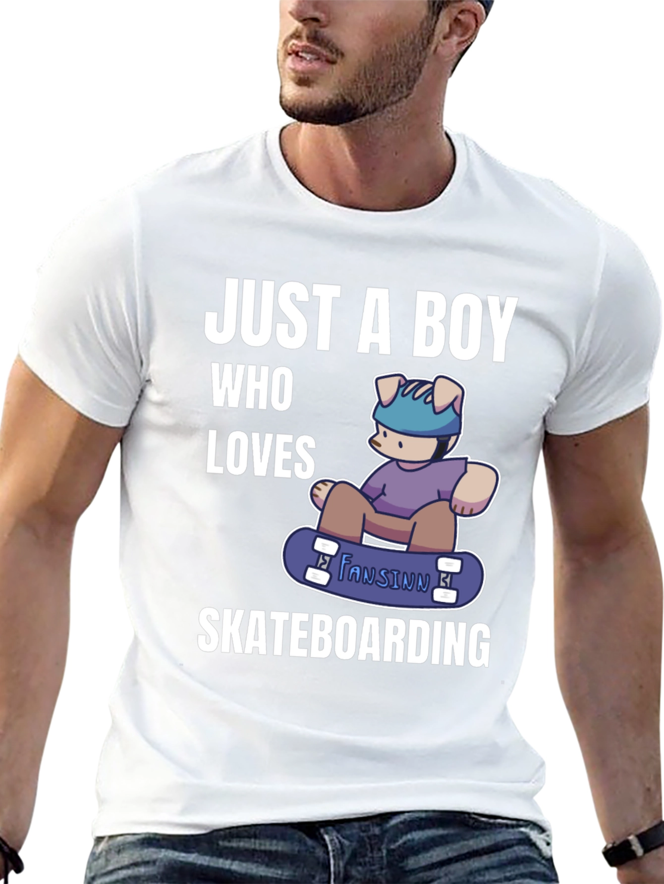 Boy Who Loves Skateboarding T-Shirt
