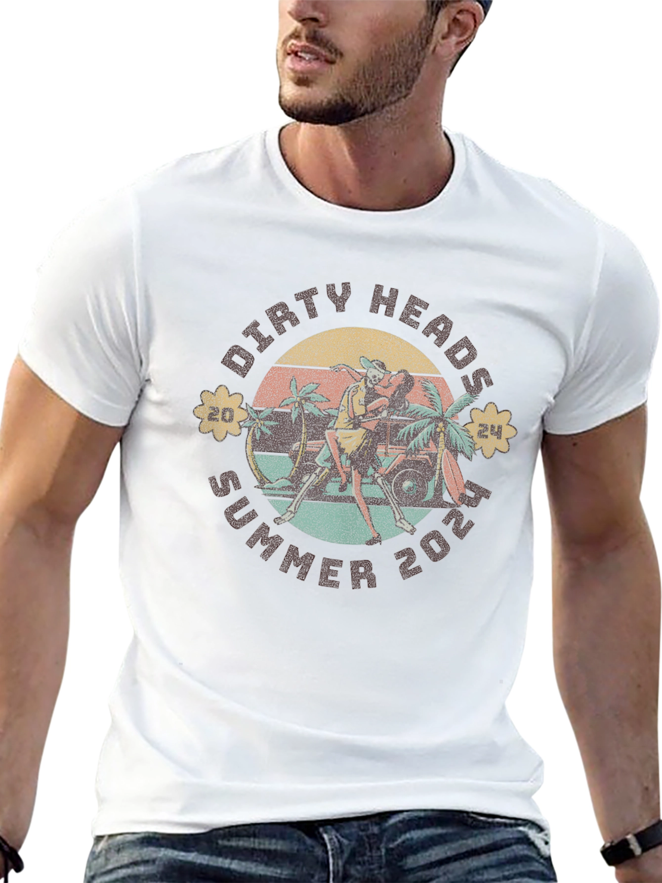 Dirty Heads Summer 2024 Black Graphic T-Shirt