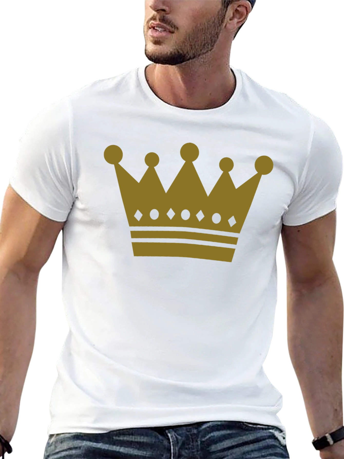 Kings Crown Graphic Tee - Black Cotton Shirt