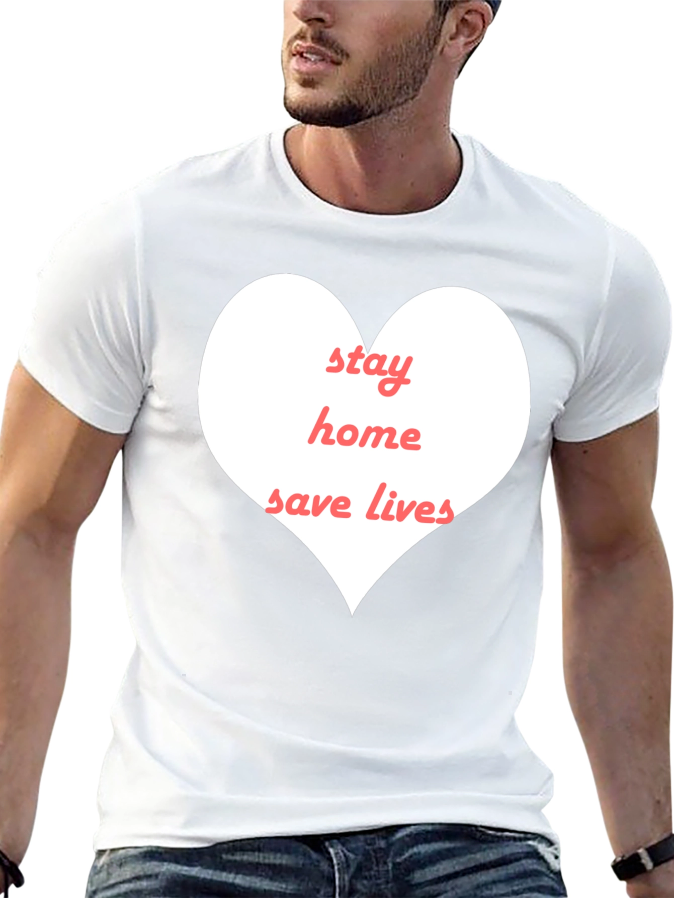 Stay Home Save Lives Graphic Tee