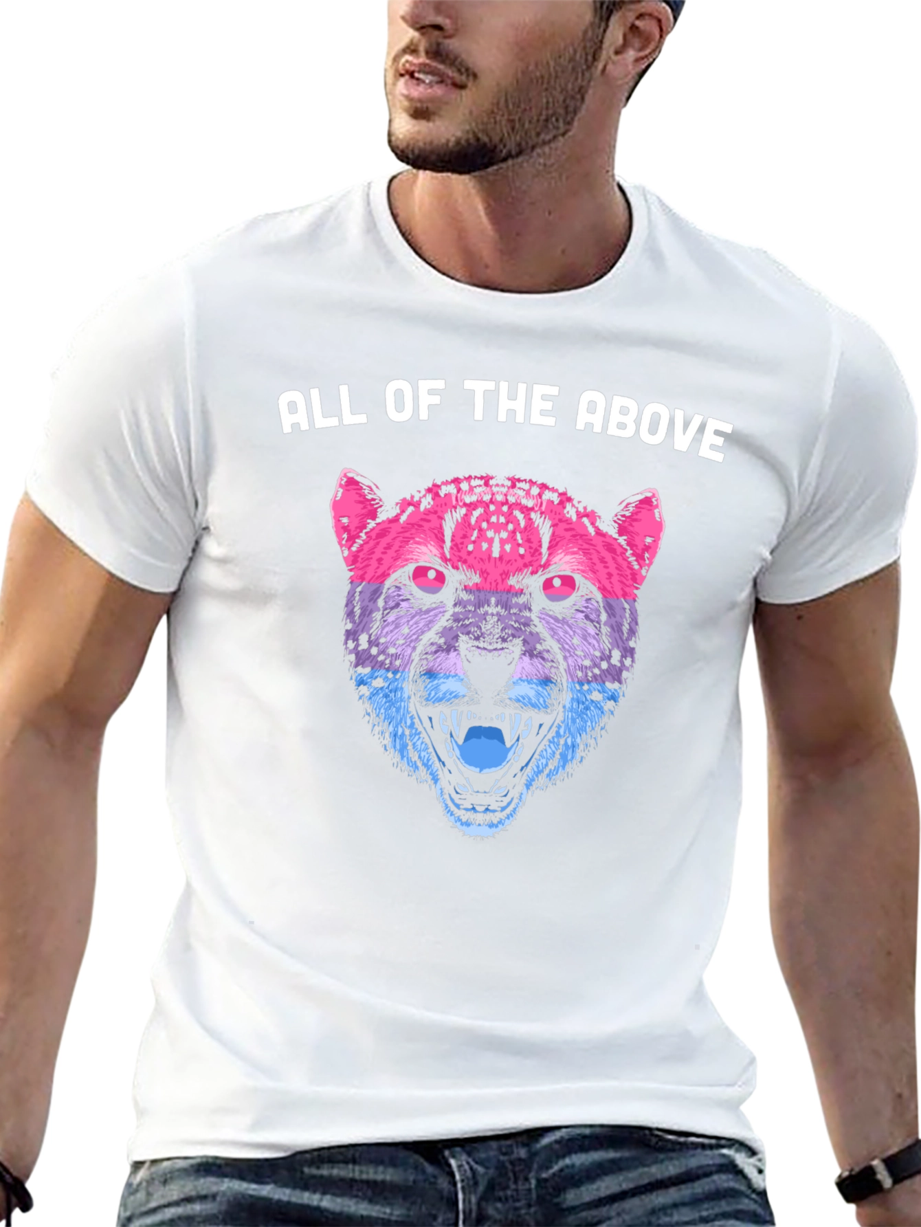 Bisexual Pride Cheetah Graphic T-Shirt