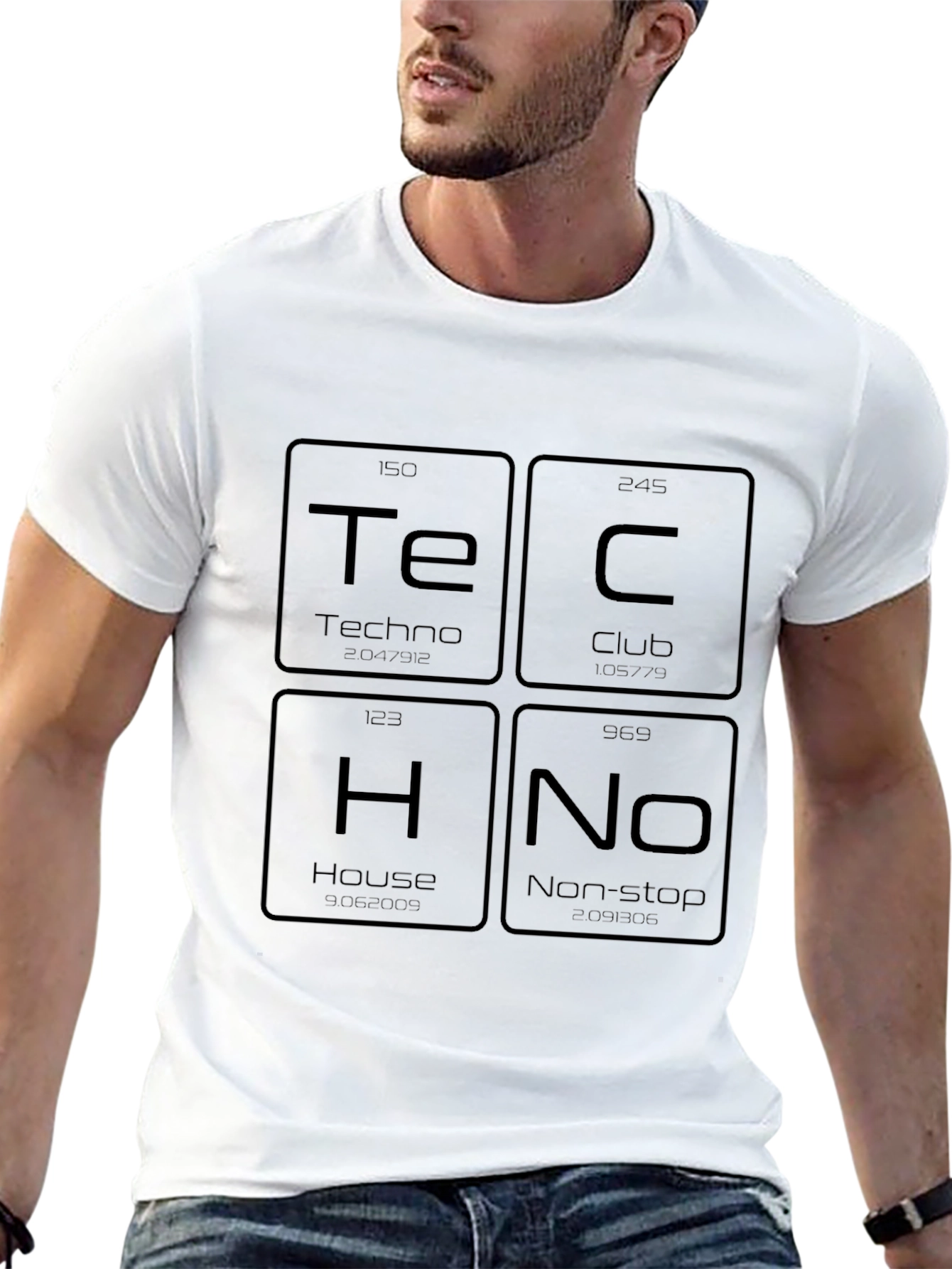 Techno Music T-Shirt - Periodic Table Style