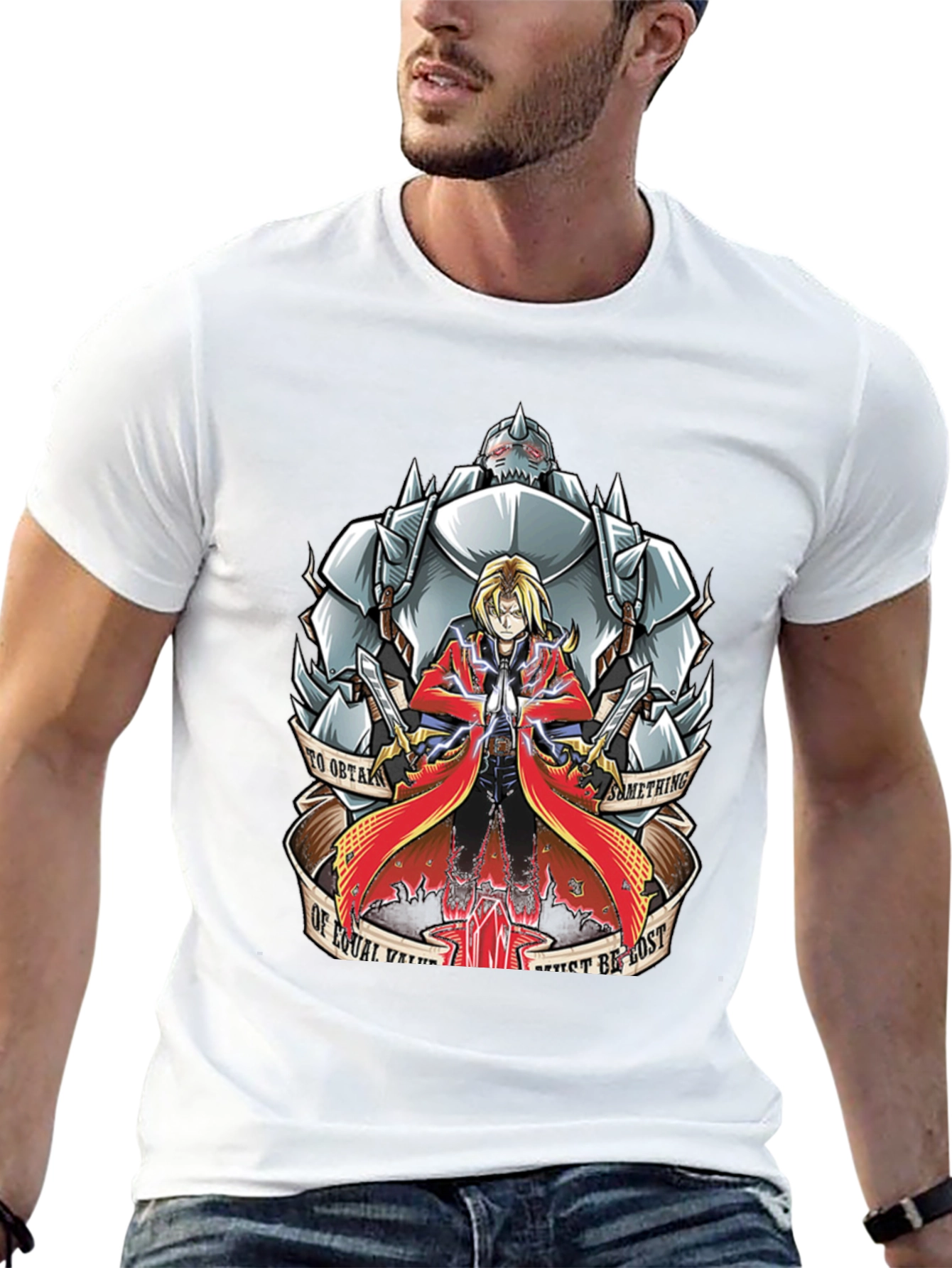 Anime Graphic T-Shirt - Fullmetal Alchemist Design