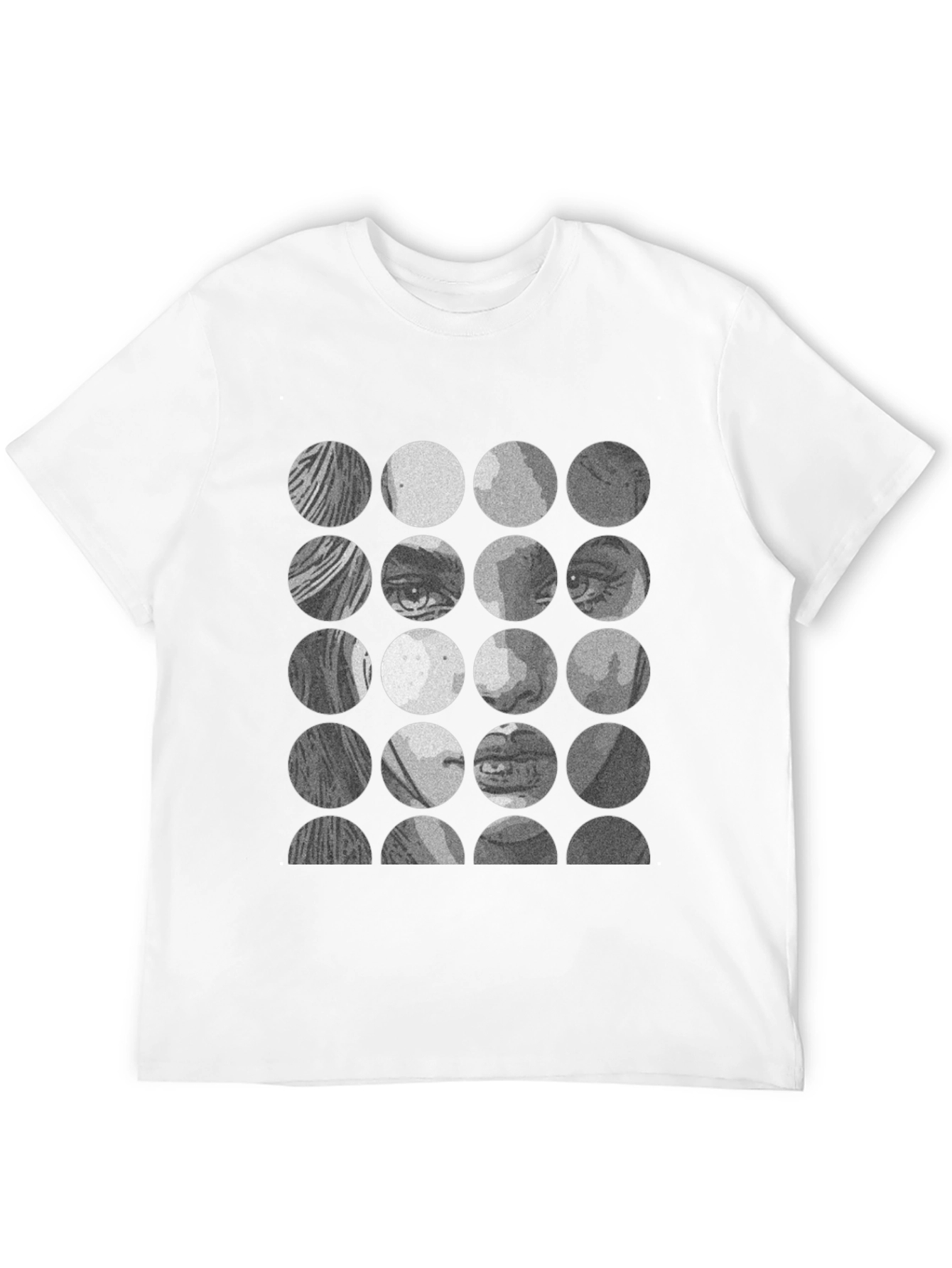 Face Mosaic T-Shirt - Unique Graphic Tee